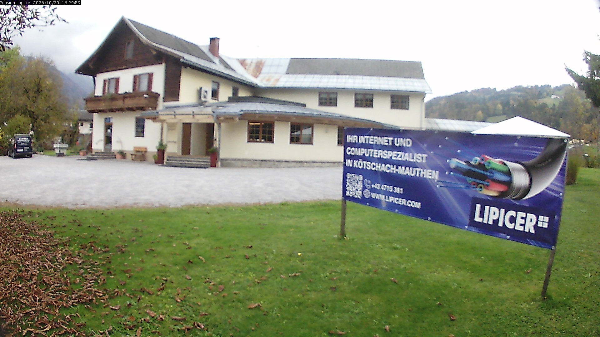 Archived image Webcam Kötschach Mauthen Hotel Lipicer, Carinthia