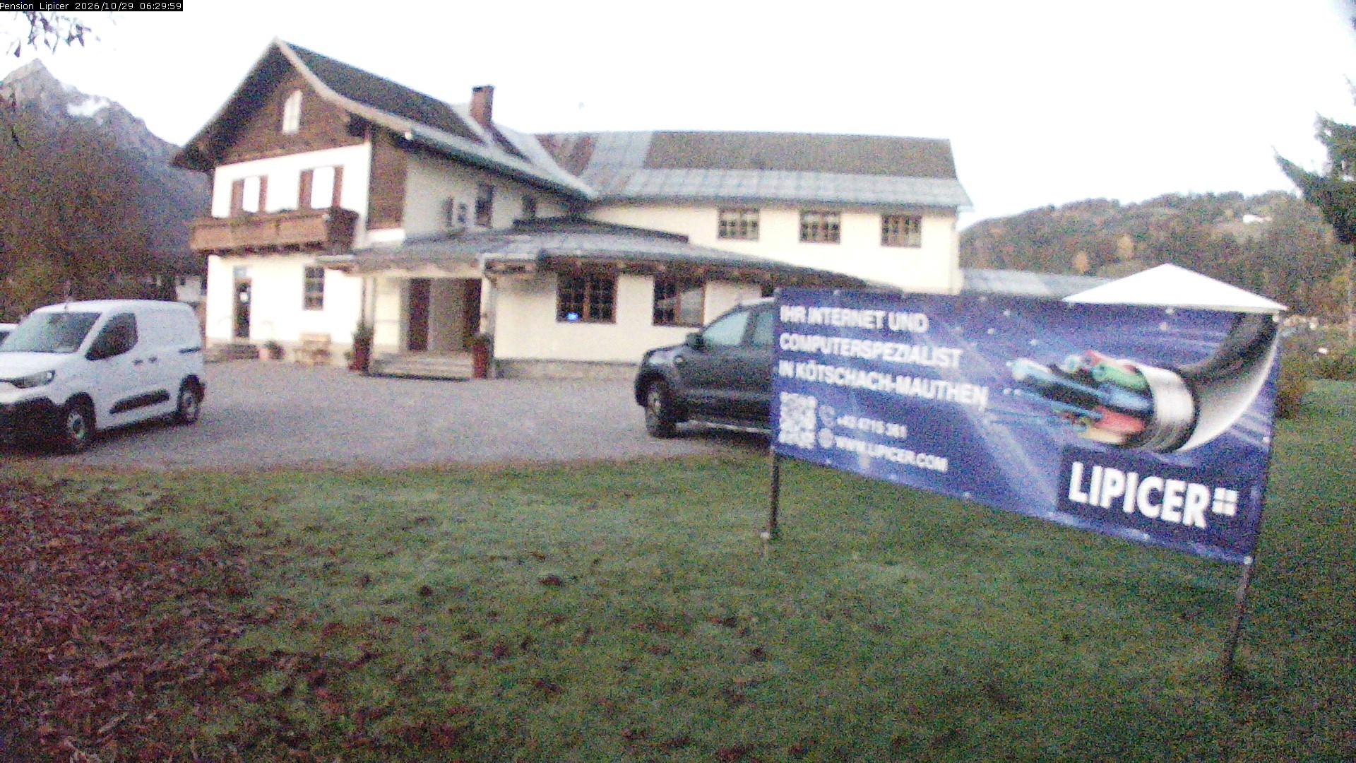 Archiv Foto Webcam Pension Lipicer in Kötschach Mauthen, Kärnten