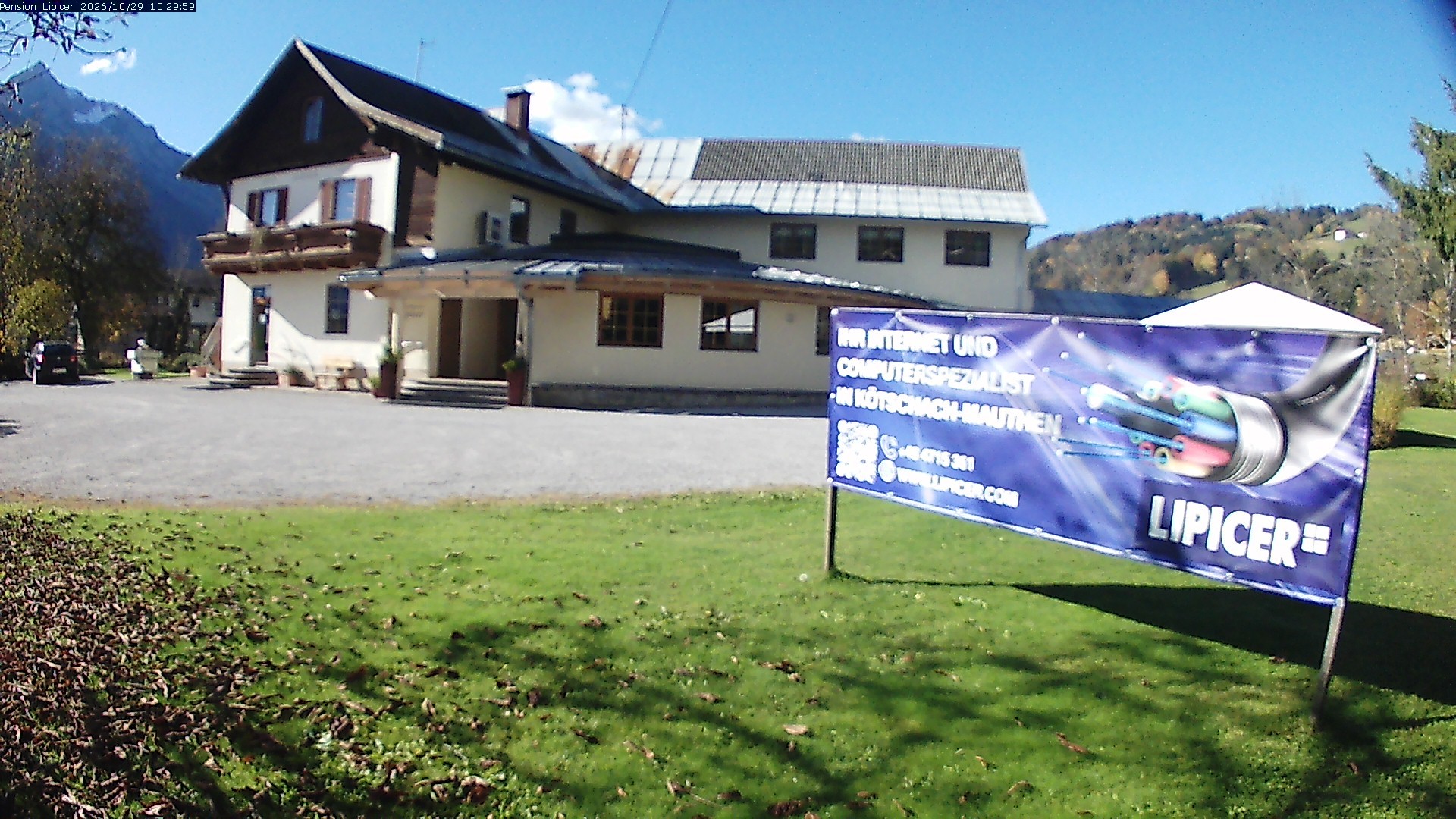 Archiv Foto Webcam Pension Lipicer in Kötschach Mauthen, Kärnten