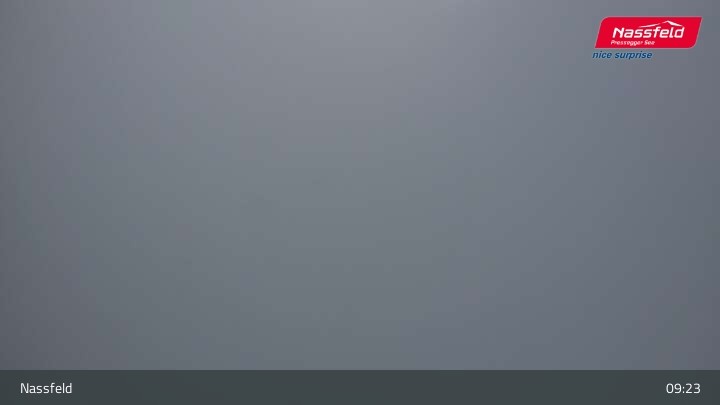 Archiv Foto Webcam Nassfeld: Blick Tressdorfer Höhe