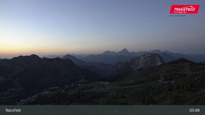 Archived image Webcam Nassfeld: View Tressdorfer Höhe