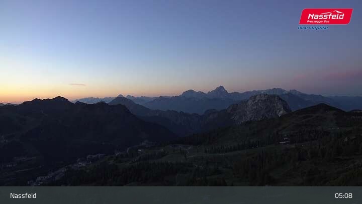 Archived image Webcam Nassfeld: View Tressdorfer Höhe