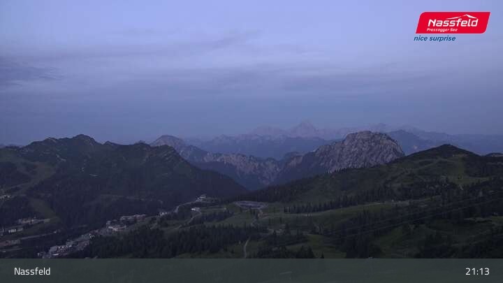 Archiv Foto Webcam Nassfeld: Blick Tressdorfer Höhe
