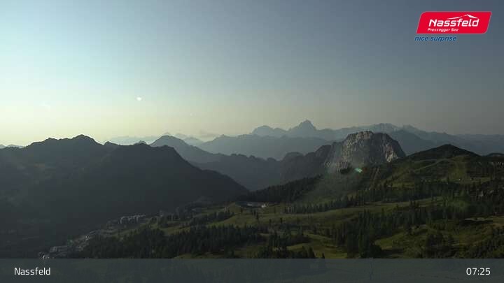 Archived image Webcam Nassfeld: View Tressdorfer Höhe