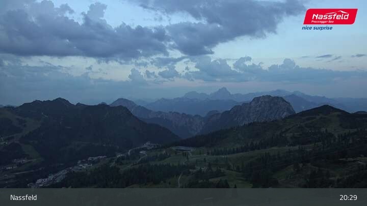 Archiv Foto Webcam Nassfeld: Blick Tressdorfer Höhe