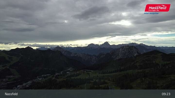 Archiv Foto Webcam Nassfeld: Blick Tressdorfer Höhe