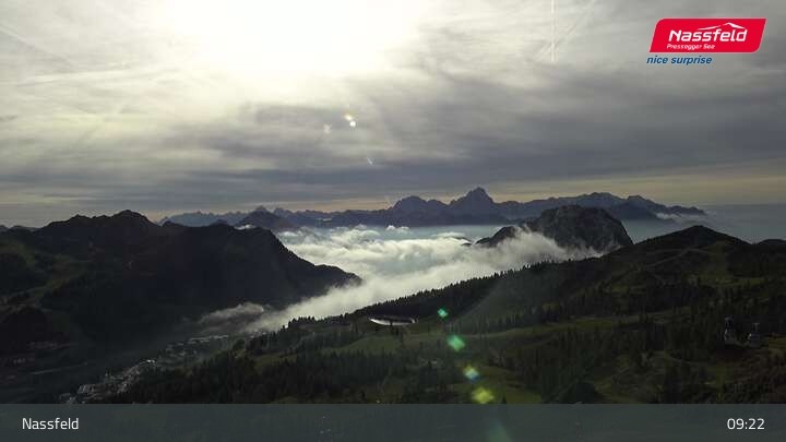 Archived image Webcam Nassfeld: View Tressdorfer Höhe