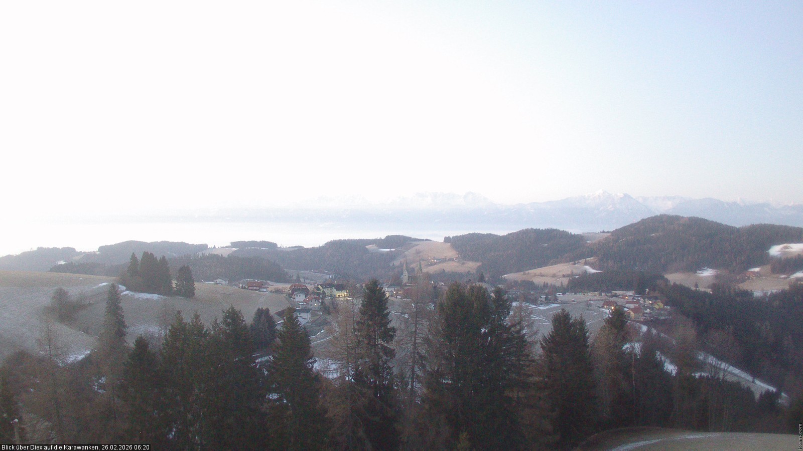 Archived image Webcam viallage Diex