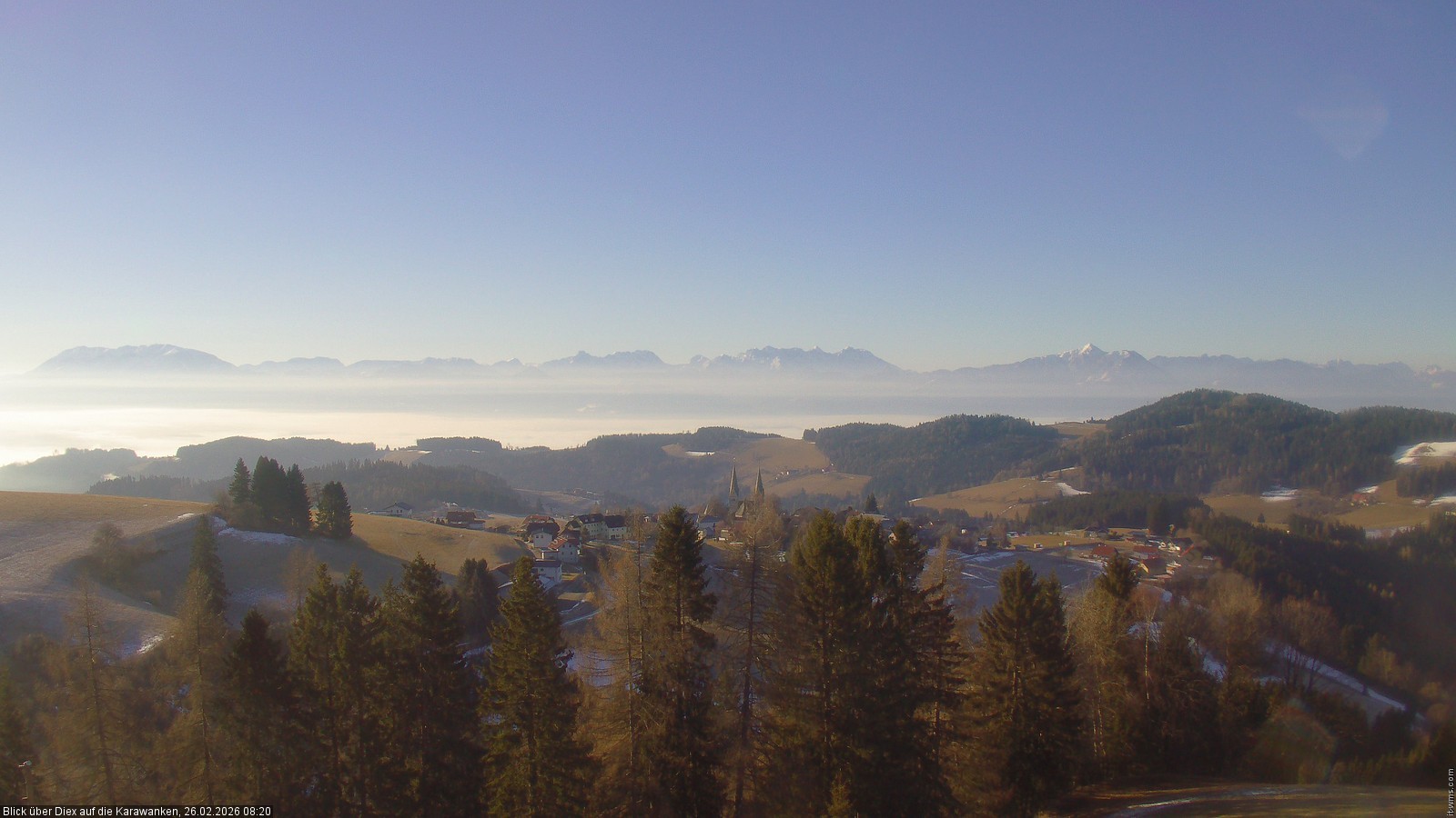 Archived image Webcam viallage Diex