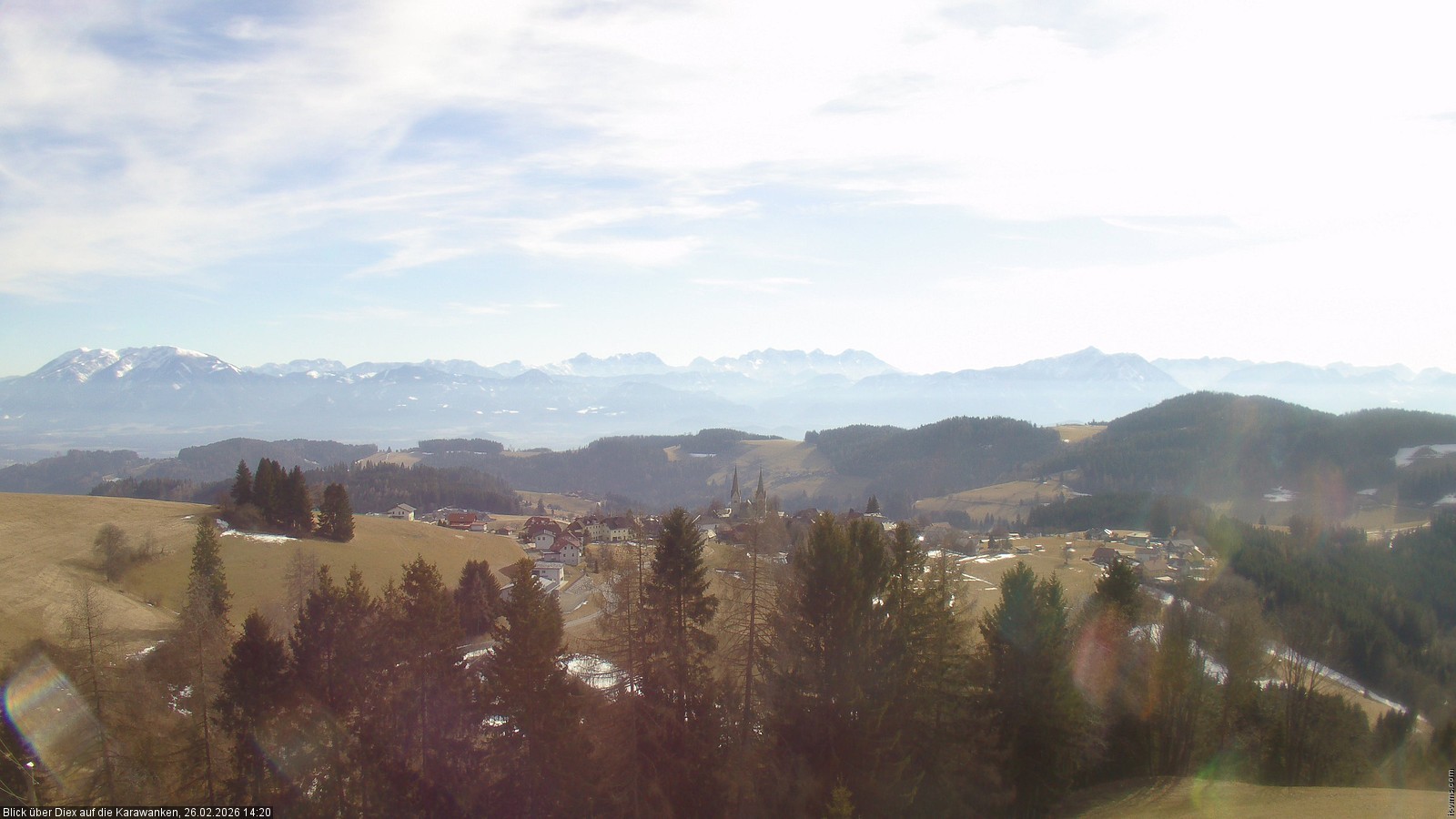 Archived image Webcam viallage Diex