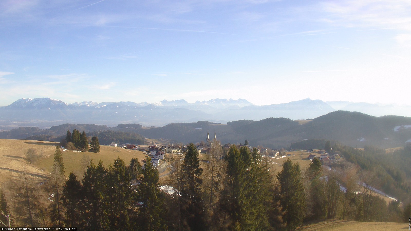 Archived image Webcam viallage Diex