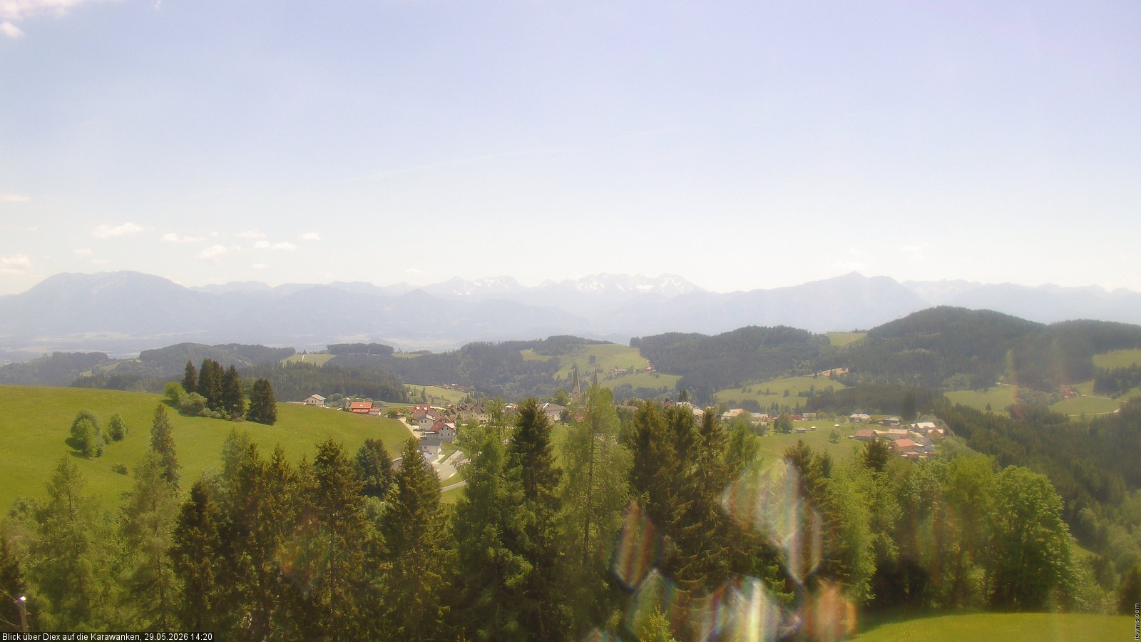 Archived image Webcam viallage Diex
