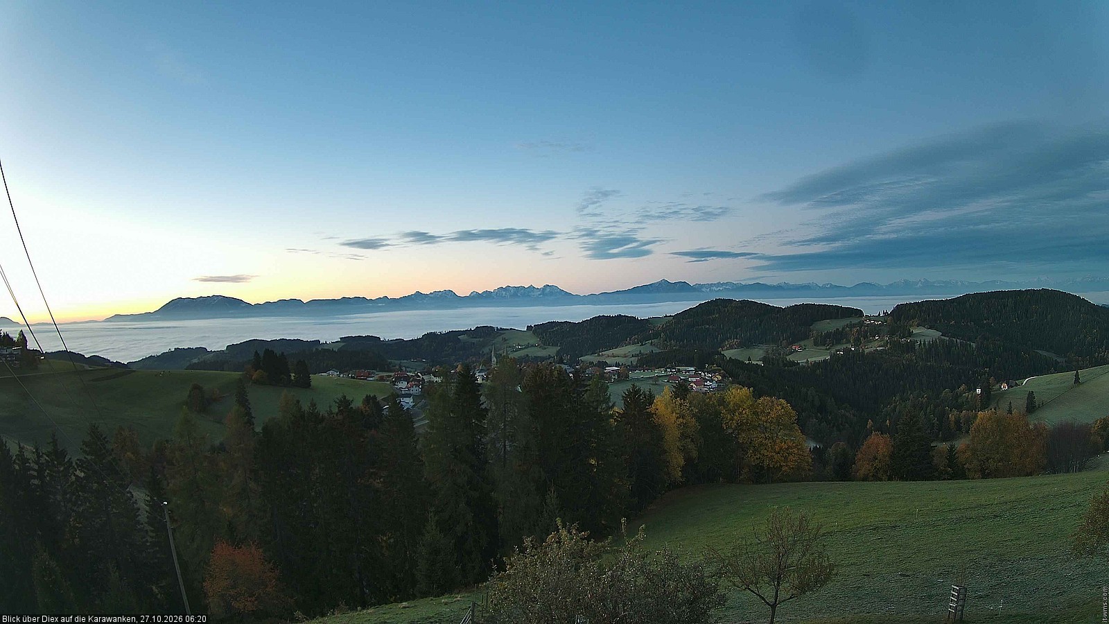 Archived image Webcam viallage Diex