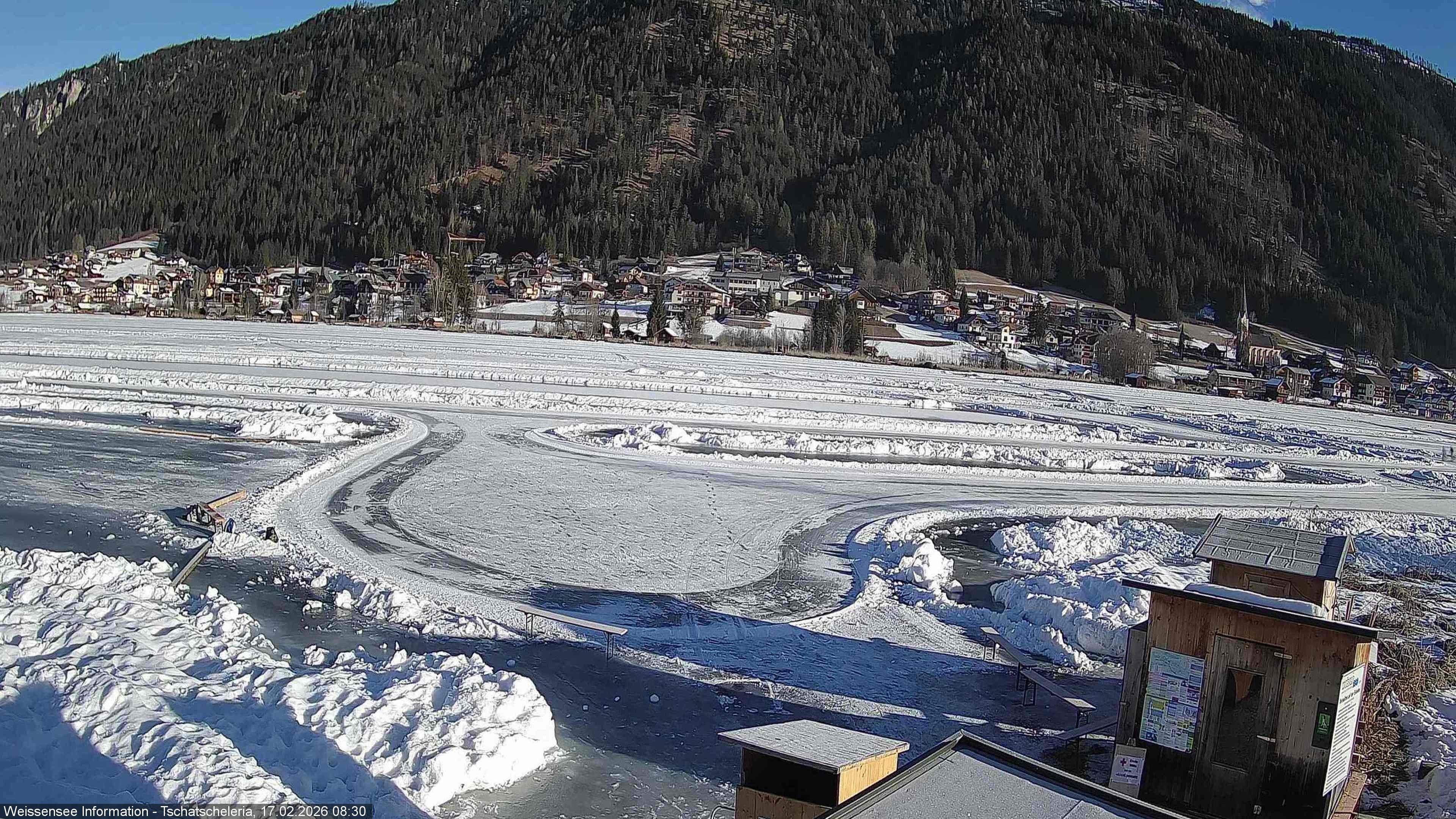 Archived image Webcam Weissensee - View Tschatscheleria