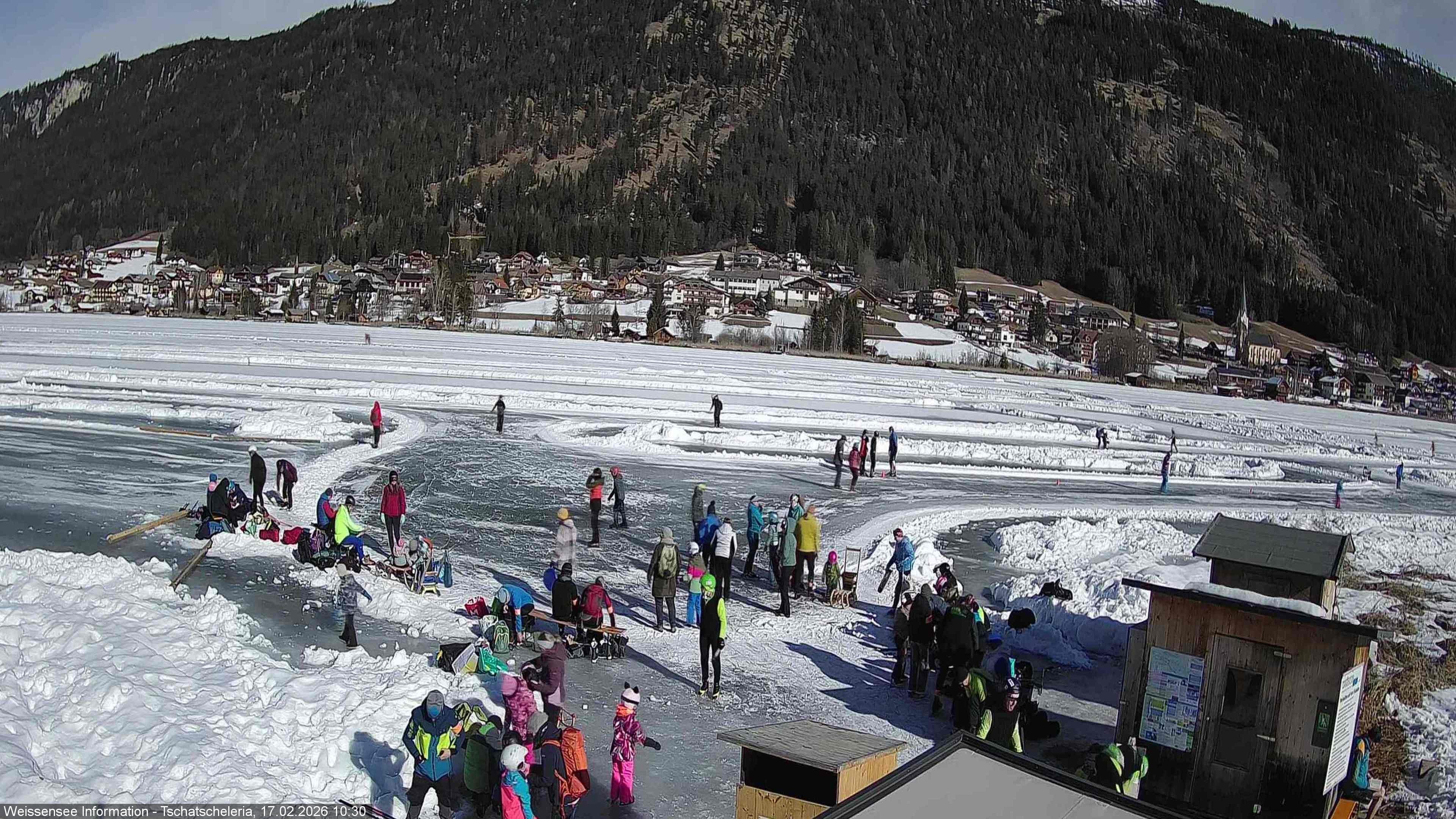Archived image Webcam Weissensee - View Tschatscheleria