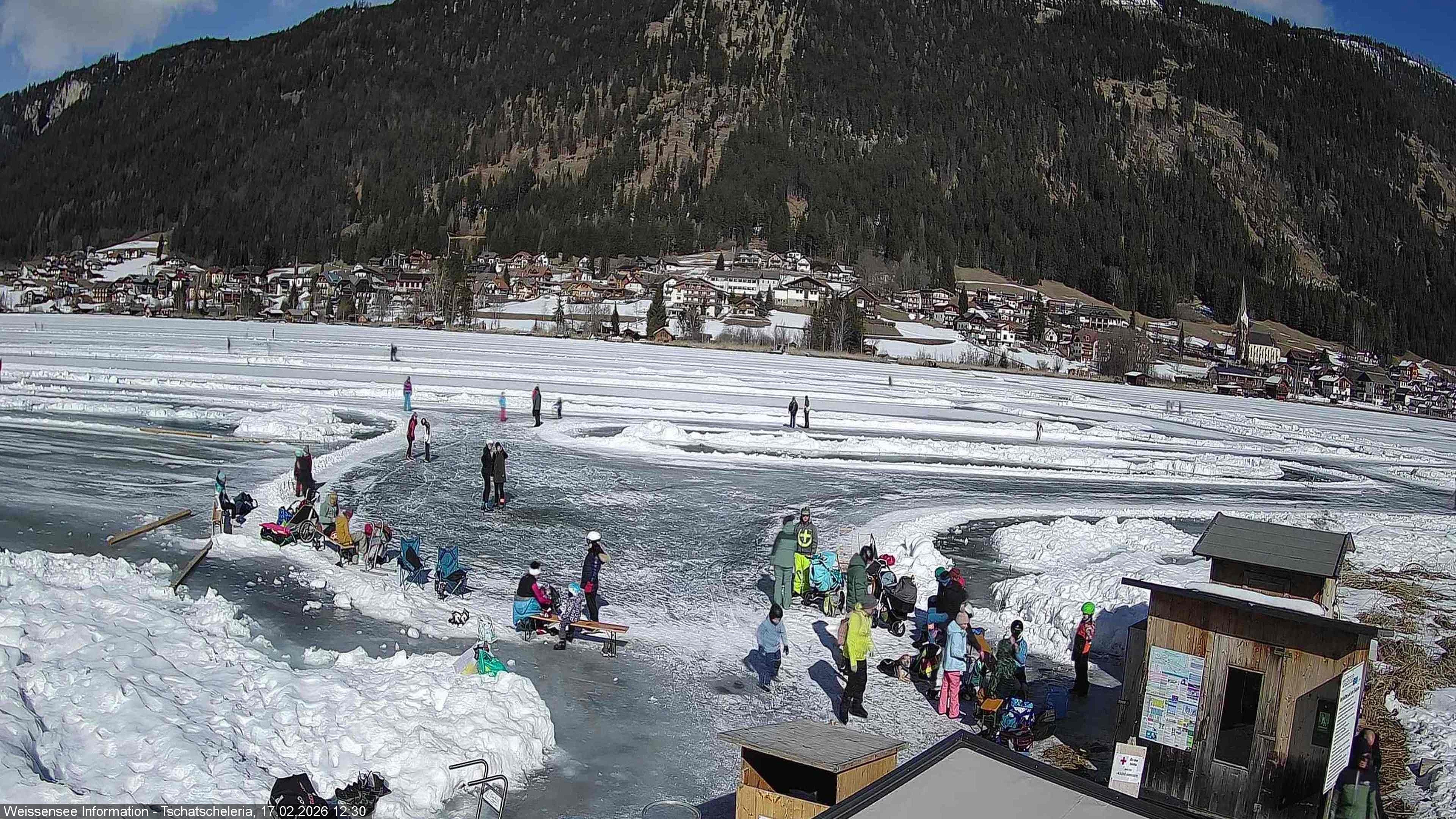 Archived image Webcam Weissensee - View Tschatscheleria