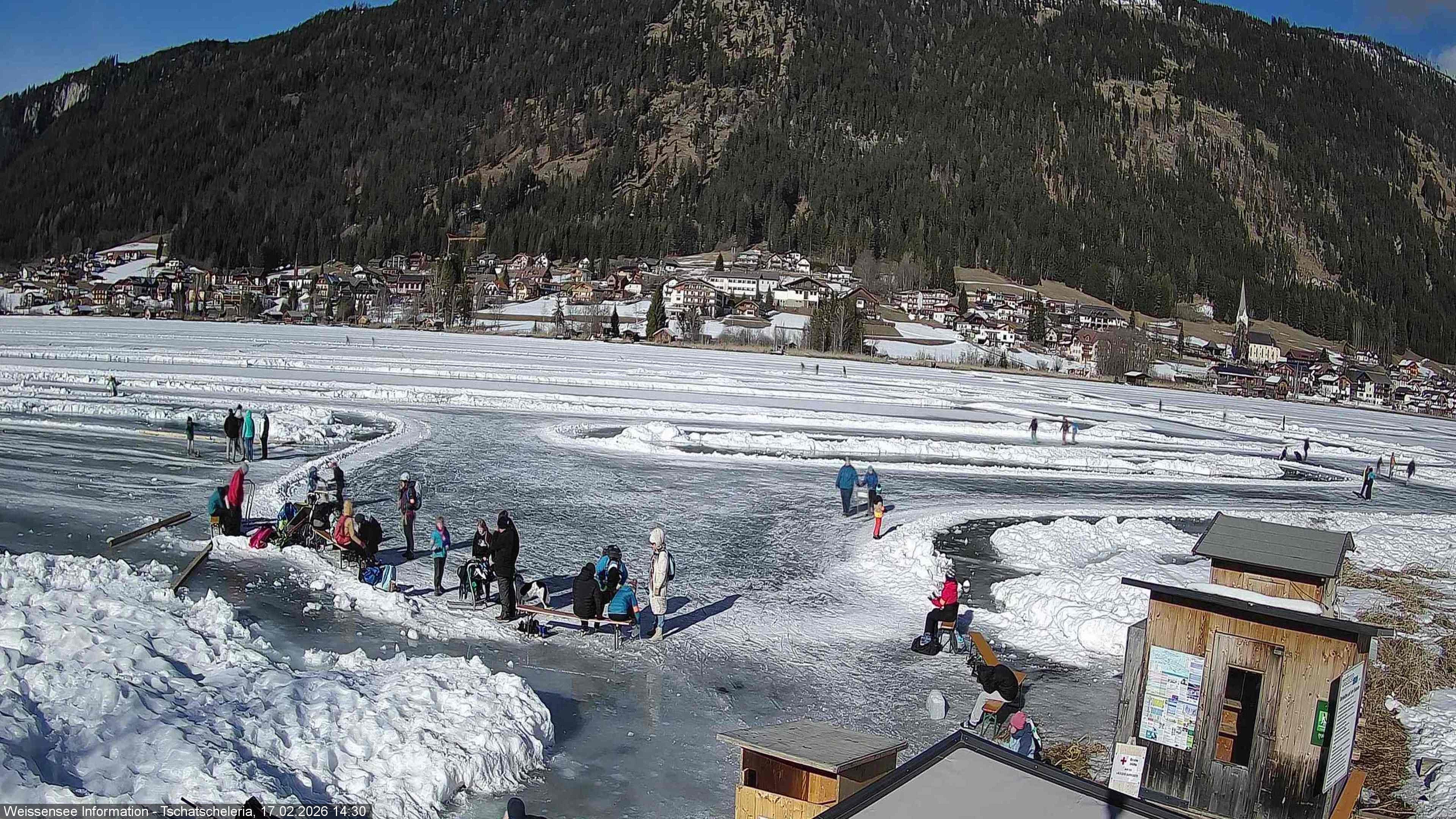 Archived image Webcam Weissensee - View Tschatscheleria