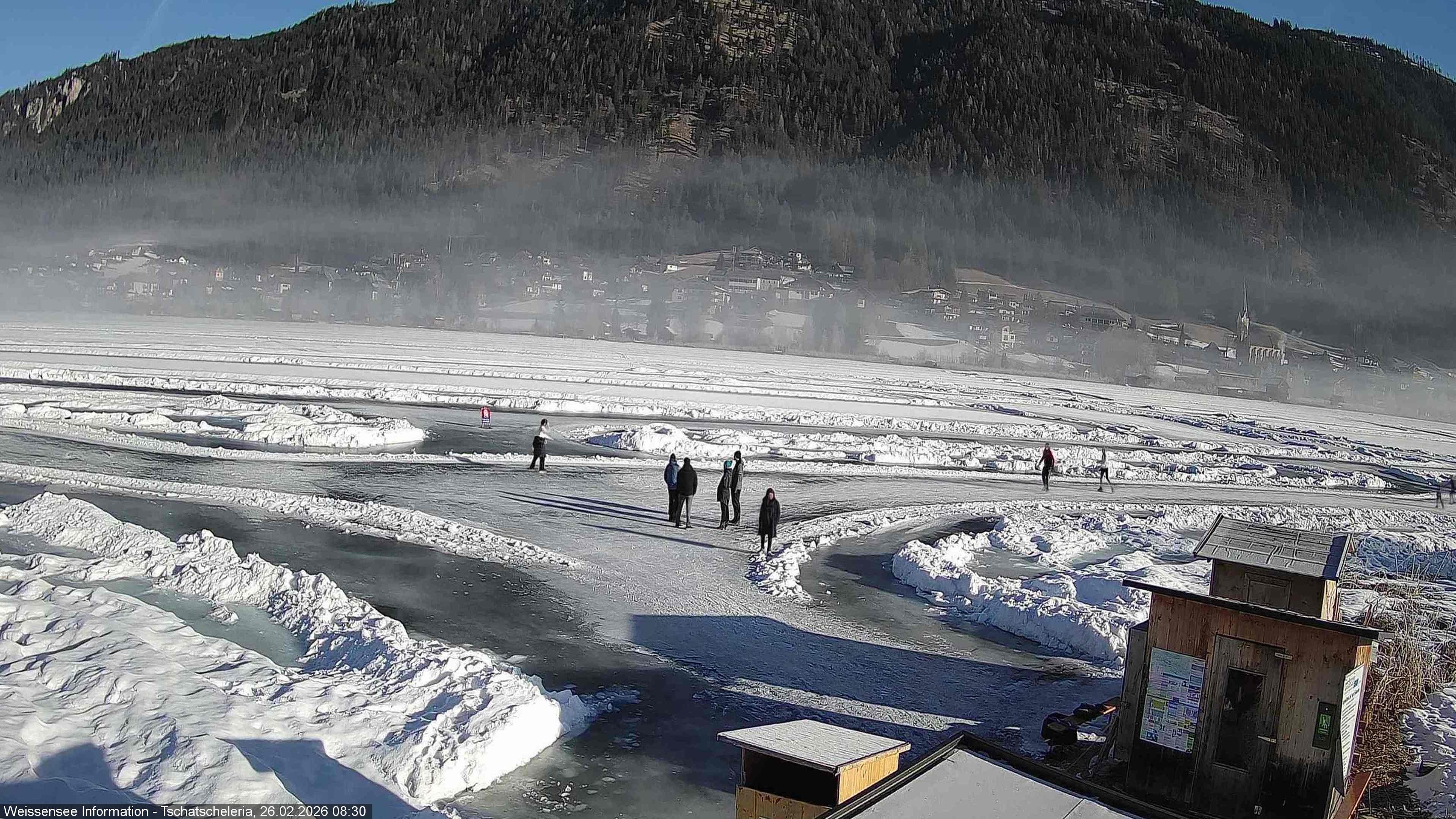 Archived image Webcam Weissensee - View Tschatscheleria