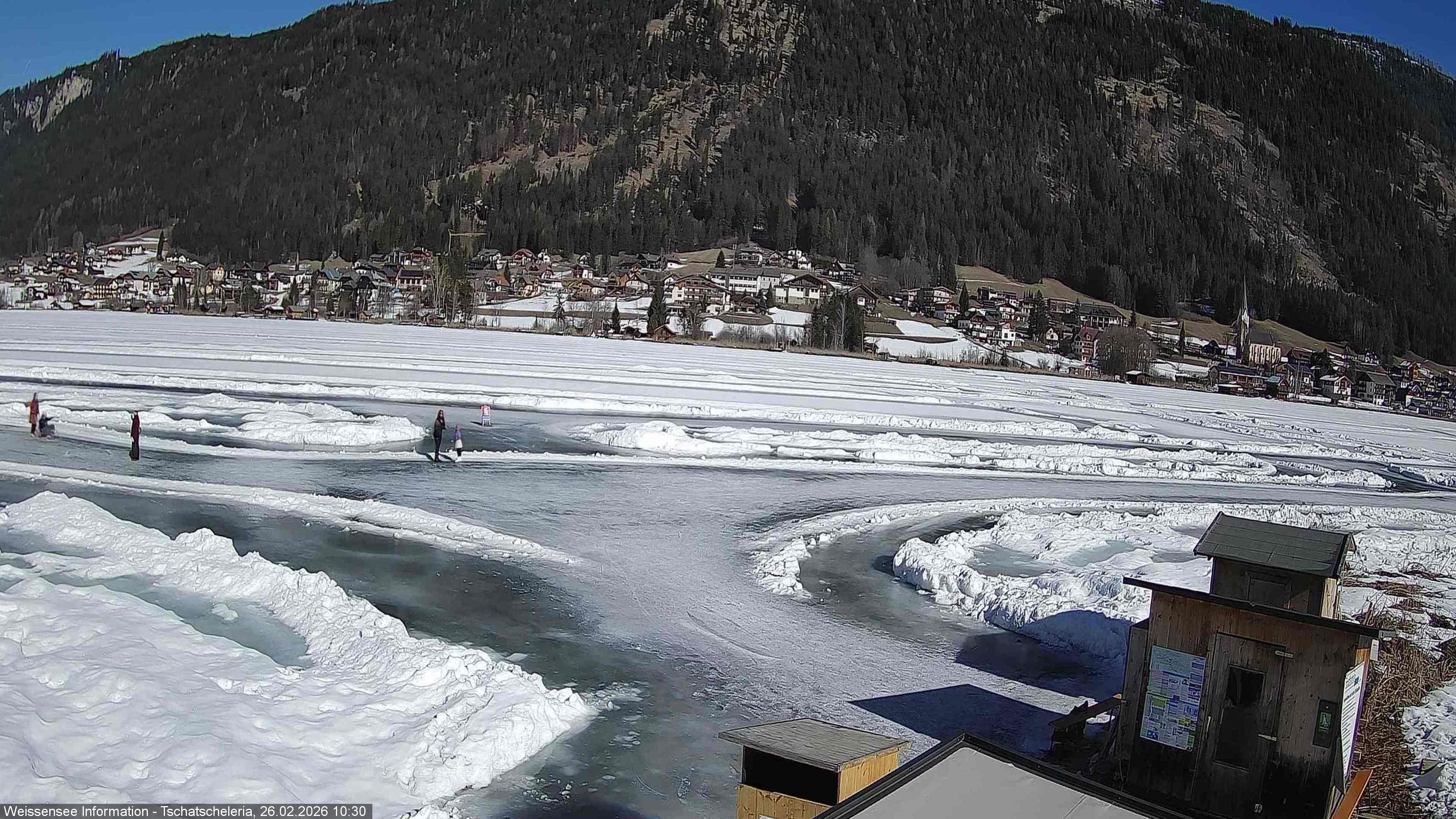 Archived image Webcam Weissensee - View Tschatscheleria