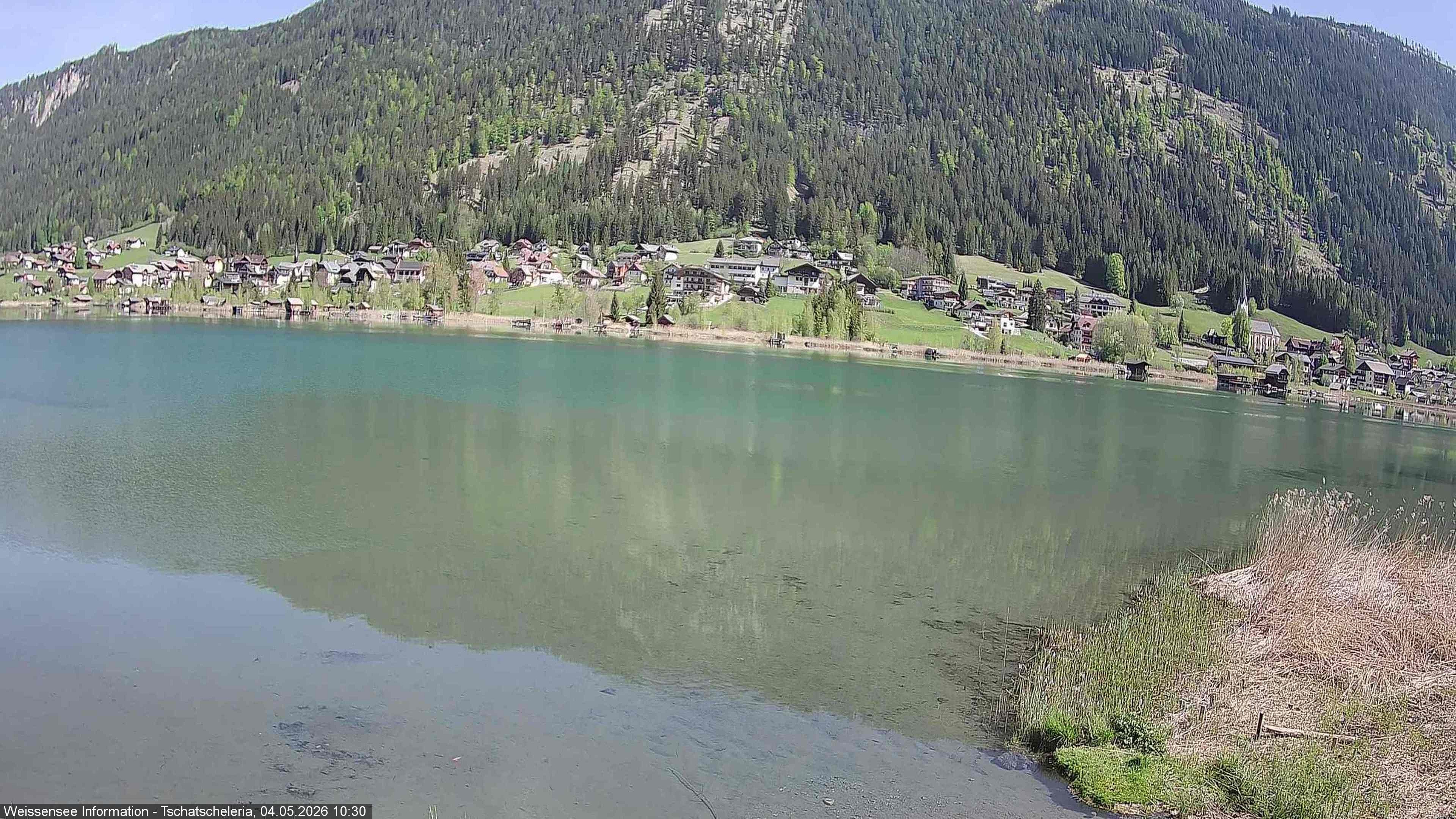 Archived image Webcam Weissensee - View Tschatscheleria