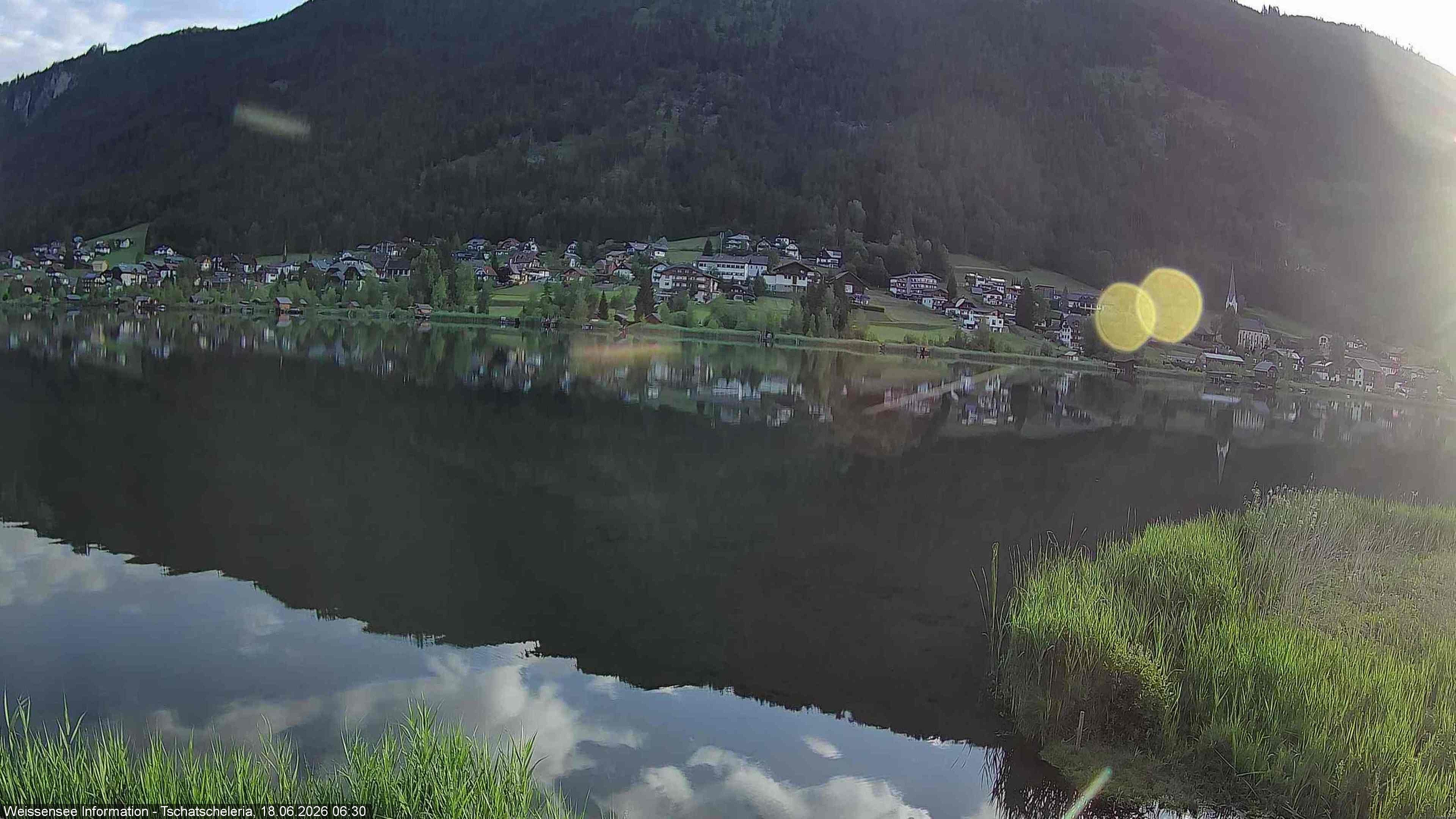 Archived image Webcam Weissensee - View Tschatscheleria
