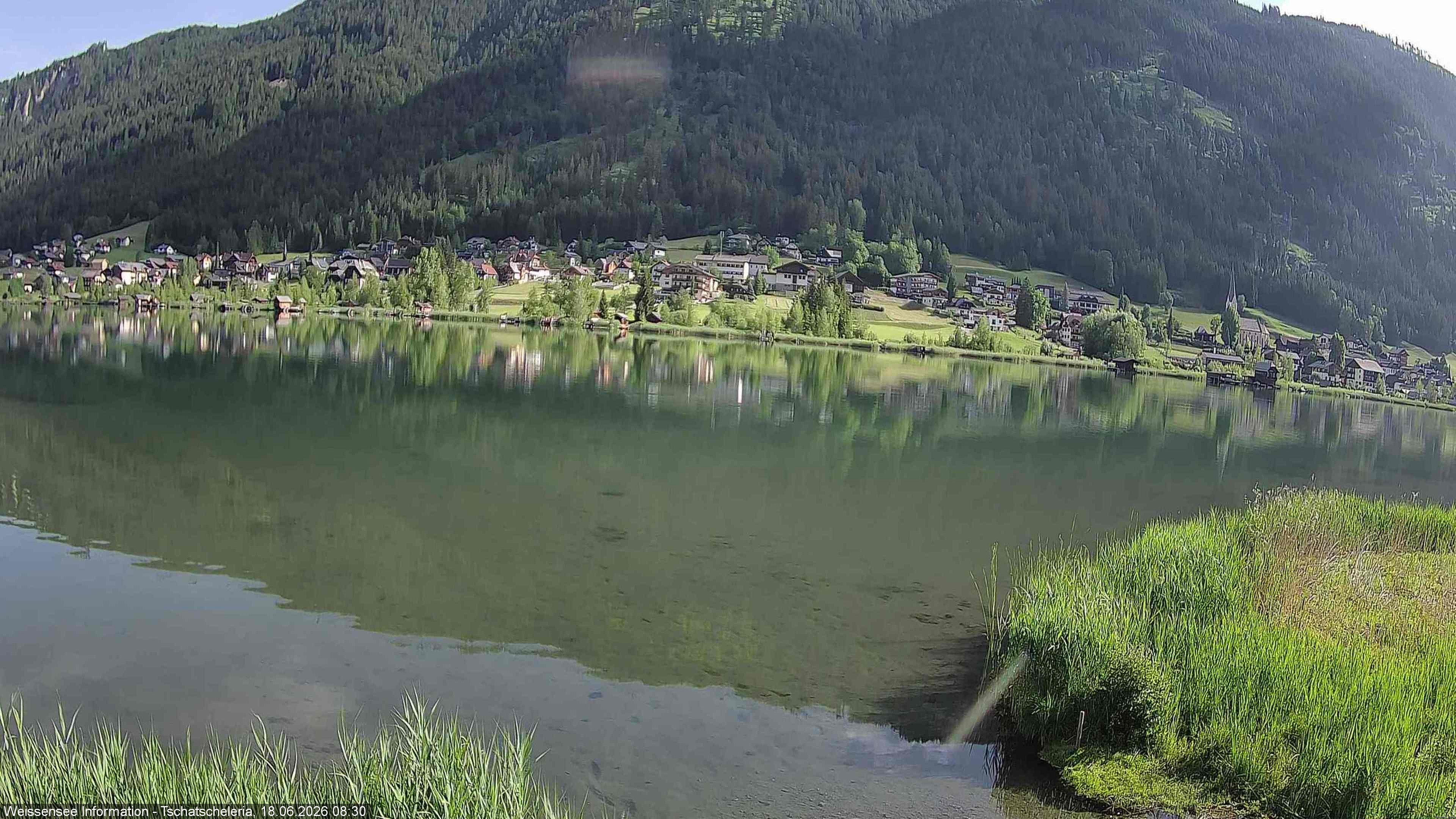 Archived image Webcam Weissensee - View Tschatscheleria