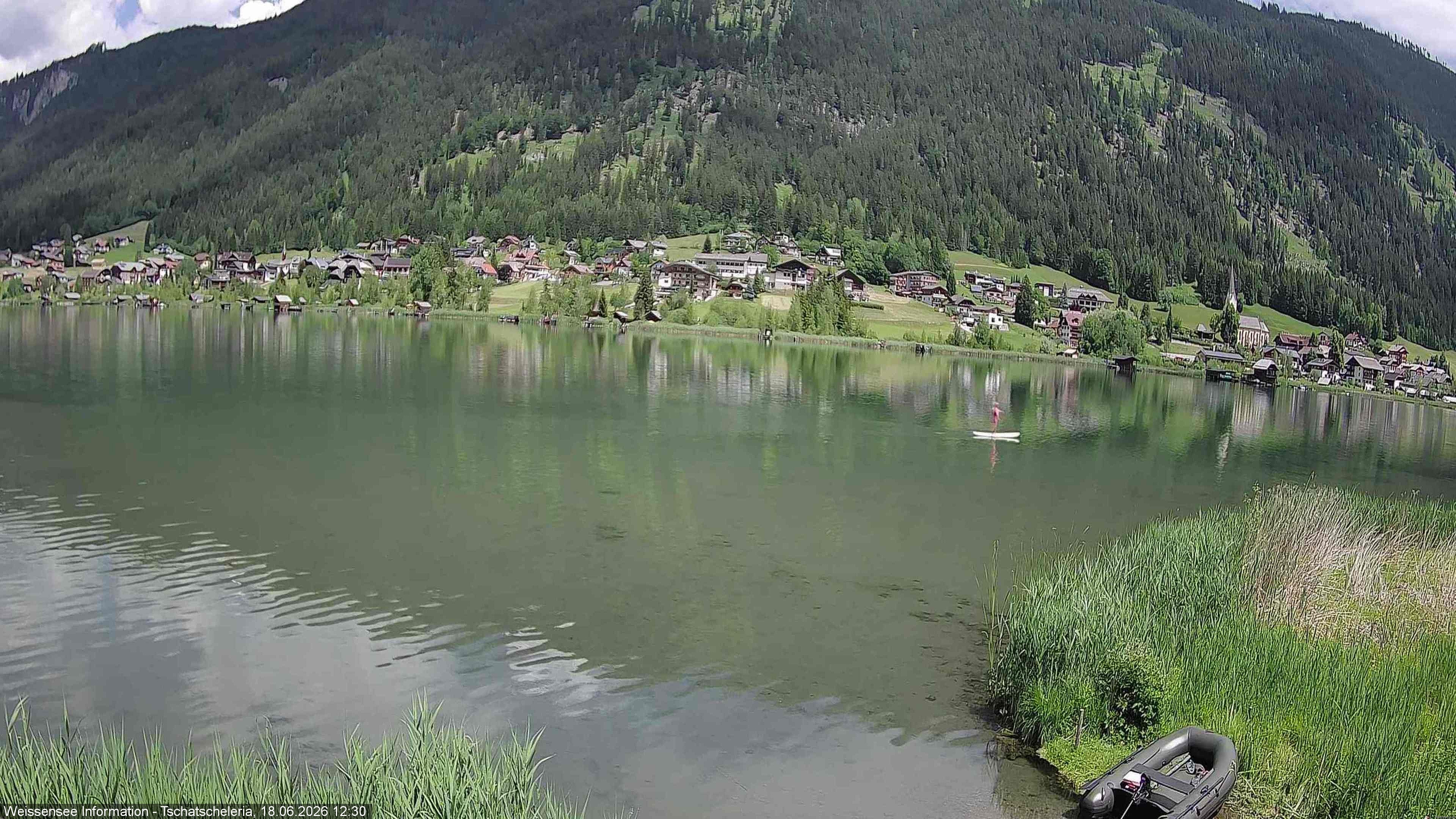 Archived image Webcam Weissensee - View Tschatscheleria