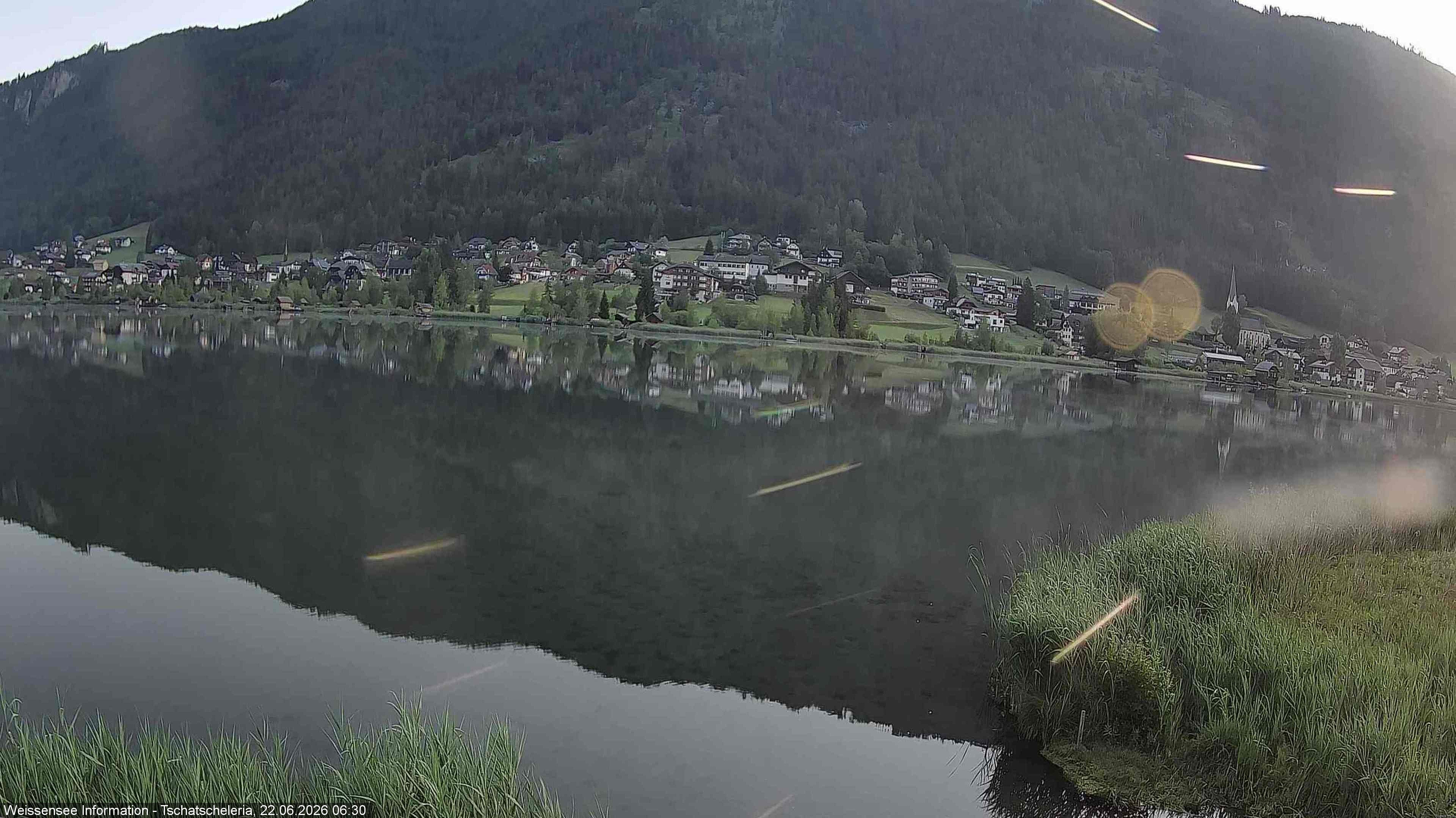 Archived image Webcam Weissensee - View Tschatscheleria