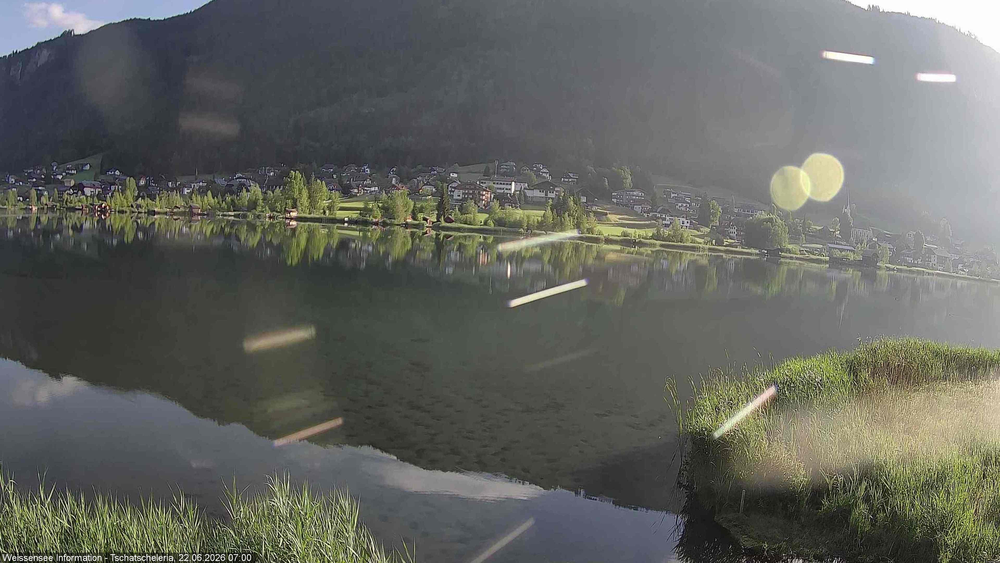 Archived image Webcam Weissensee - View Tschatscheleria