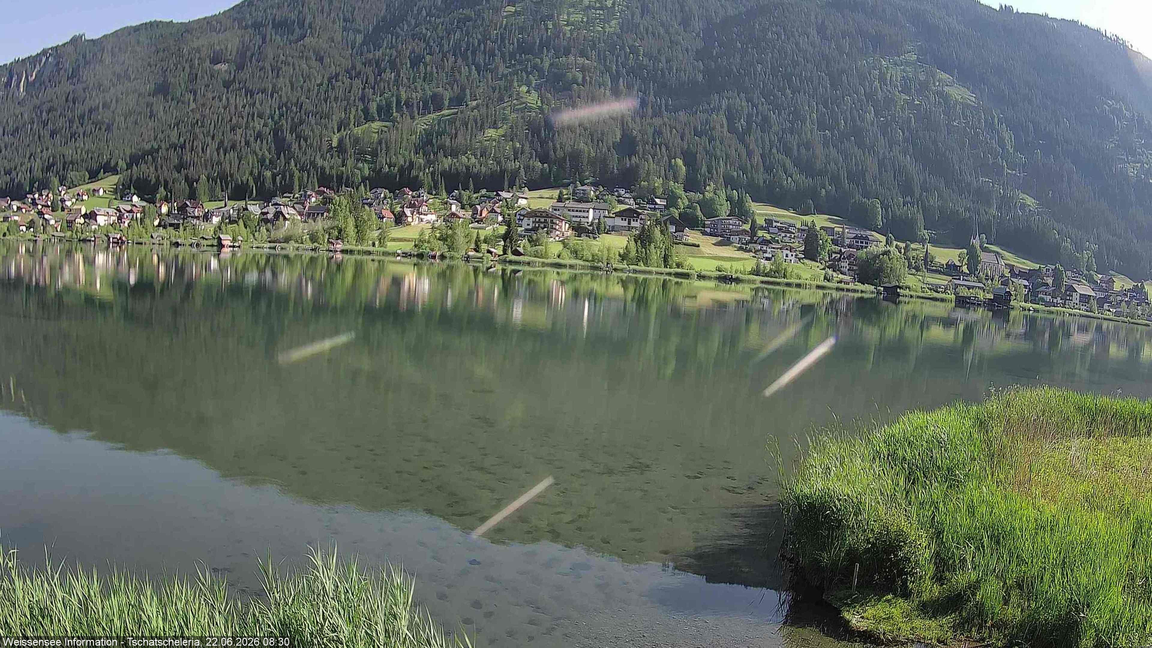 Archived image Webcam Weissensee - View Tschatscheleria