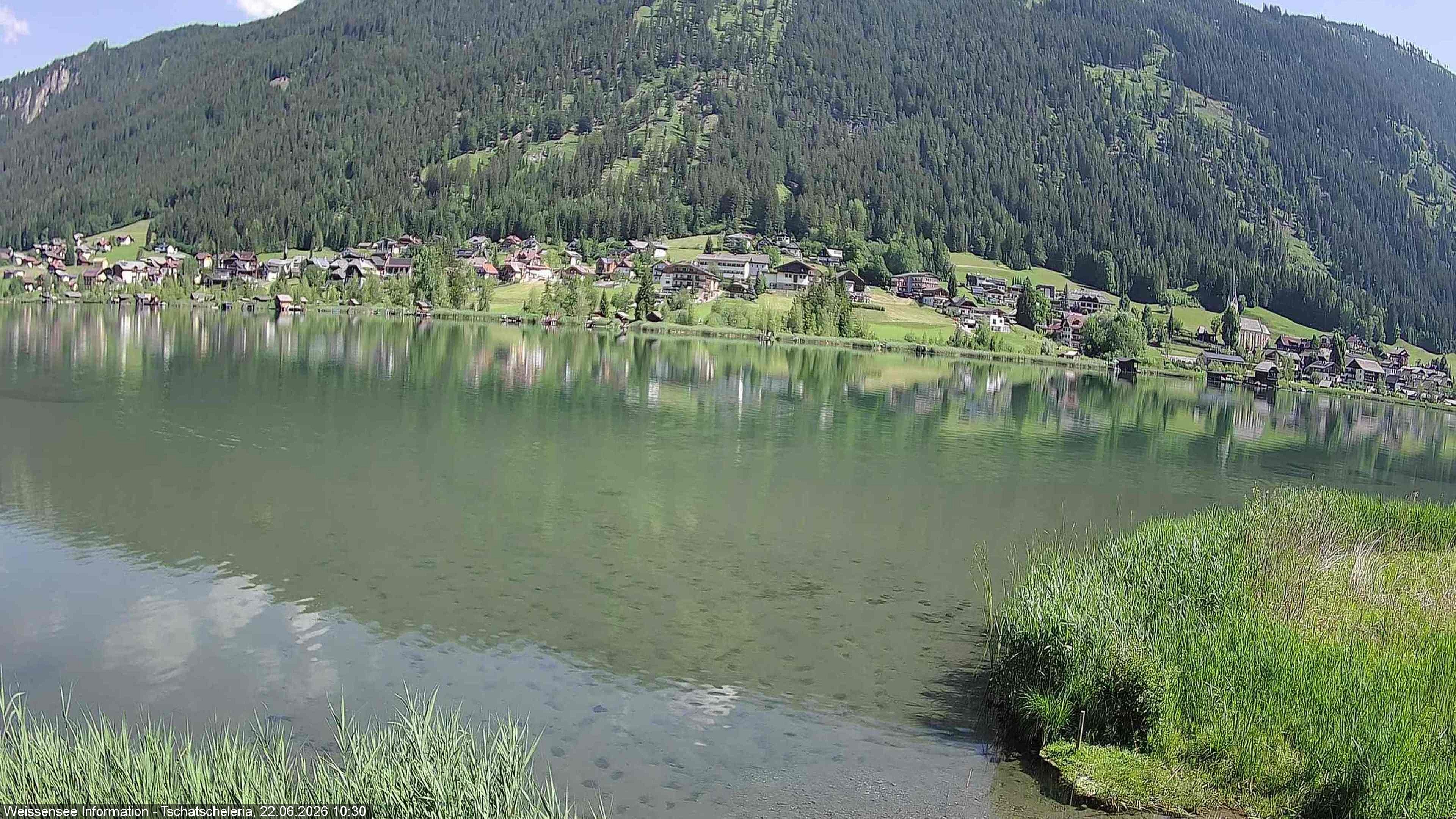 Archived image Webcam Weissensee - View Tschatscheleria