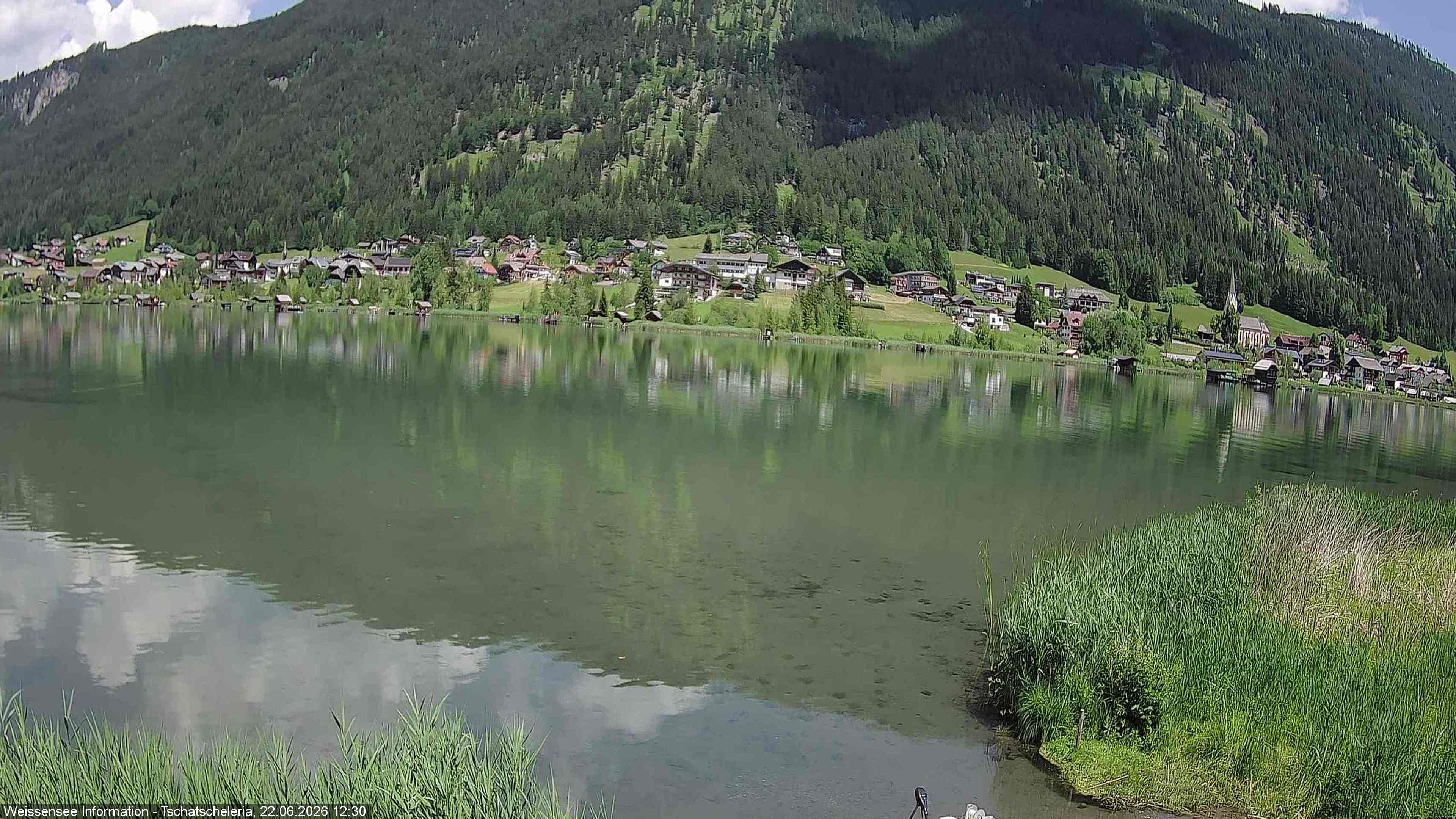 Archived image Webcam Weissensee - View Tschatscheleria
