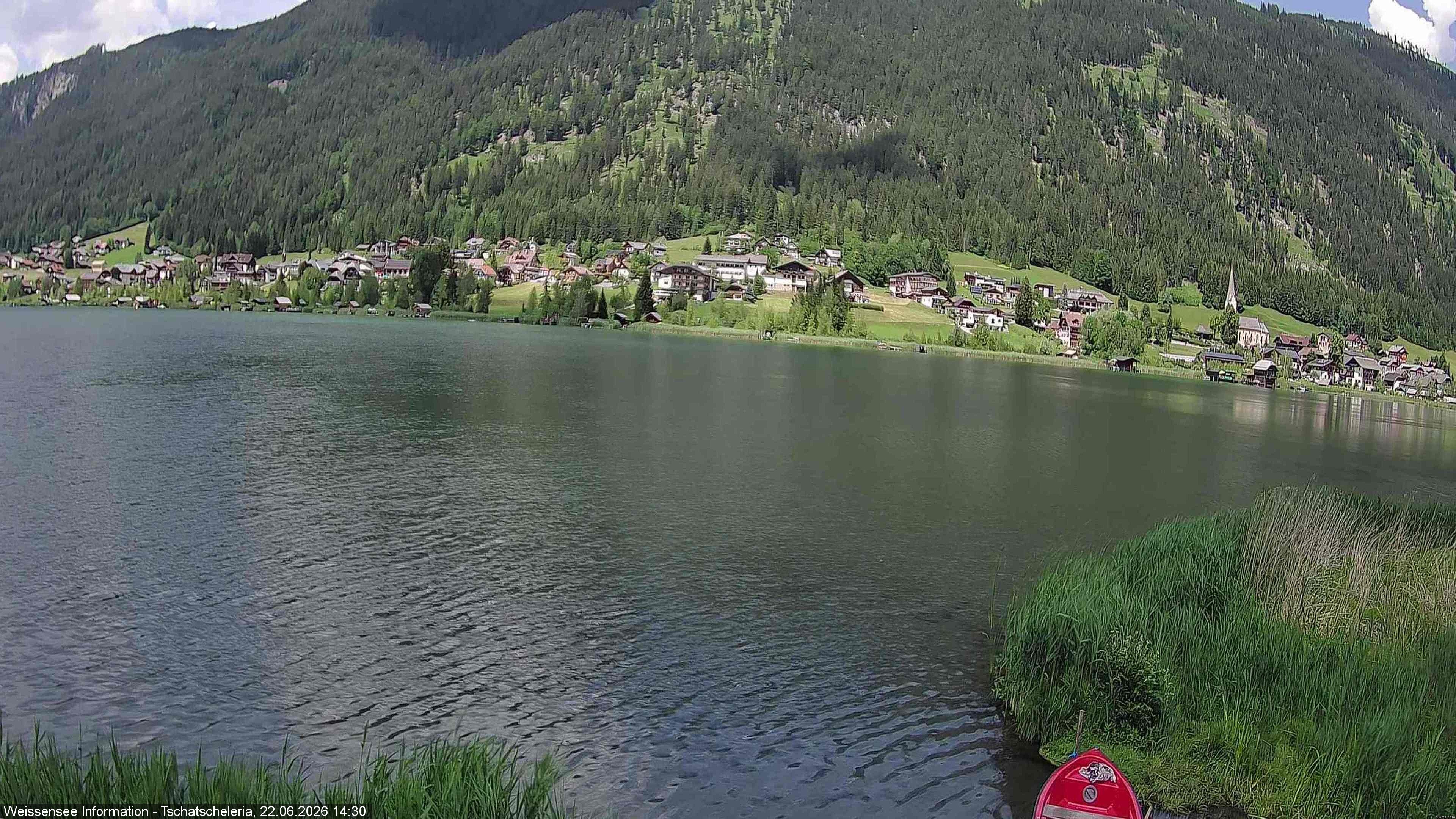 Archived image Webcam Weissensee - View Tschatscheleria