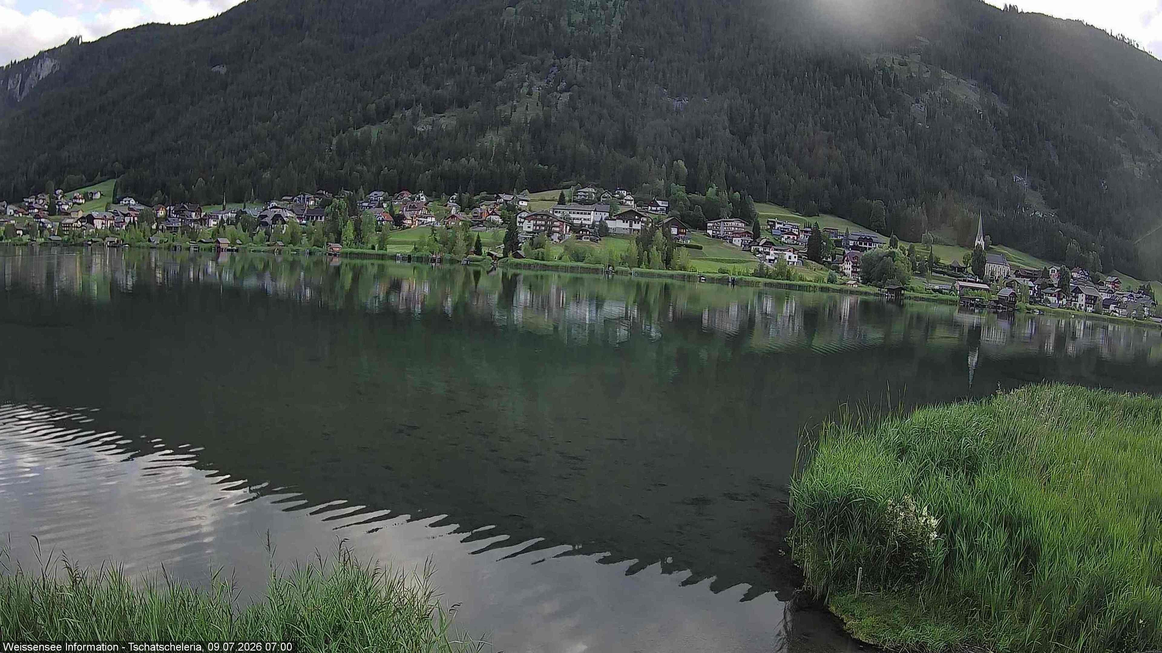 Archived image Webcam Weissensee - View Tschatscheleria