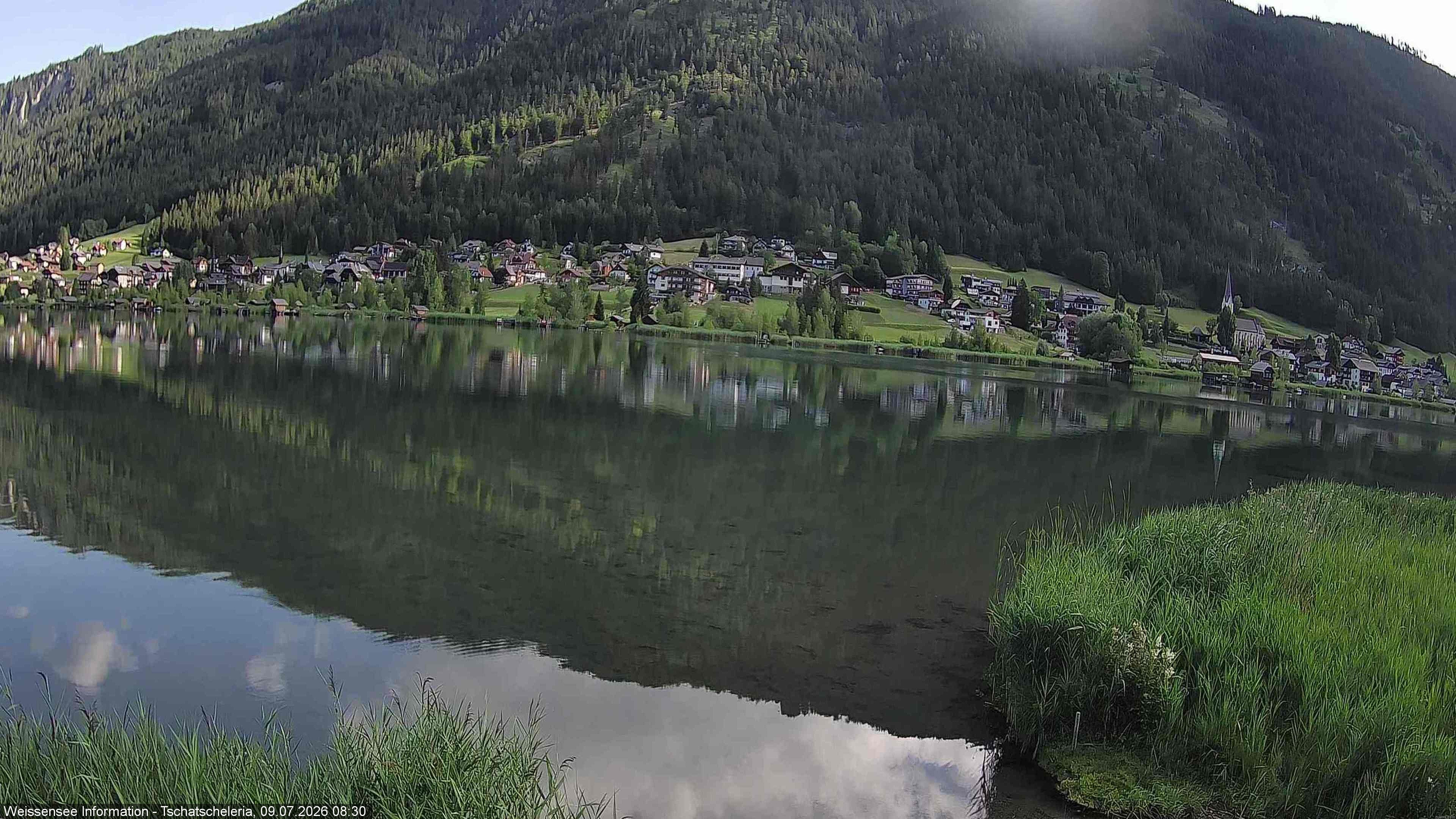 Archived image Webcam Weissensee - View Tschatscheleria