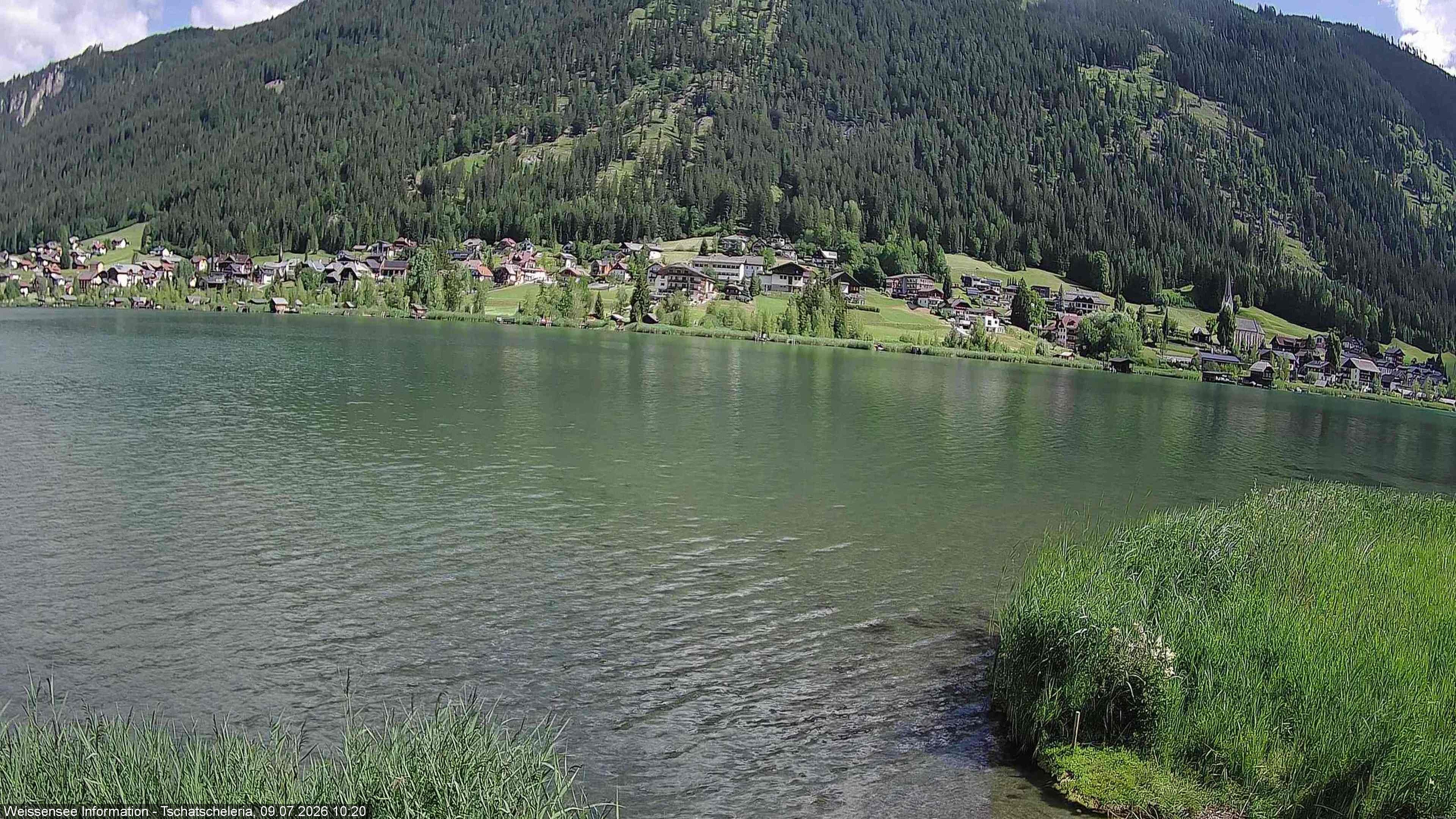 Archived image Webcam Weissensee - View Tschatscheleria
