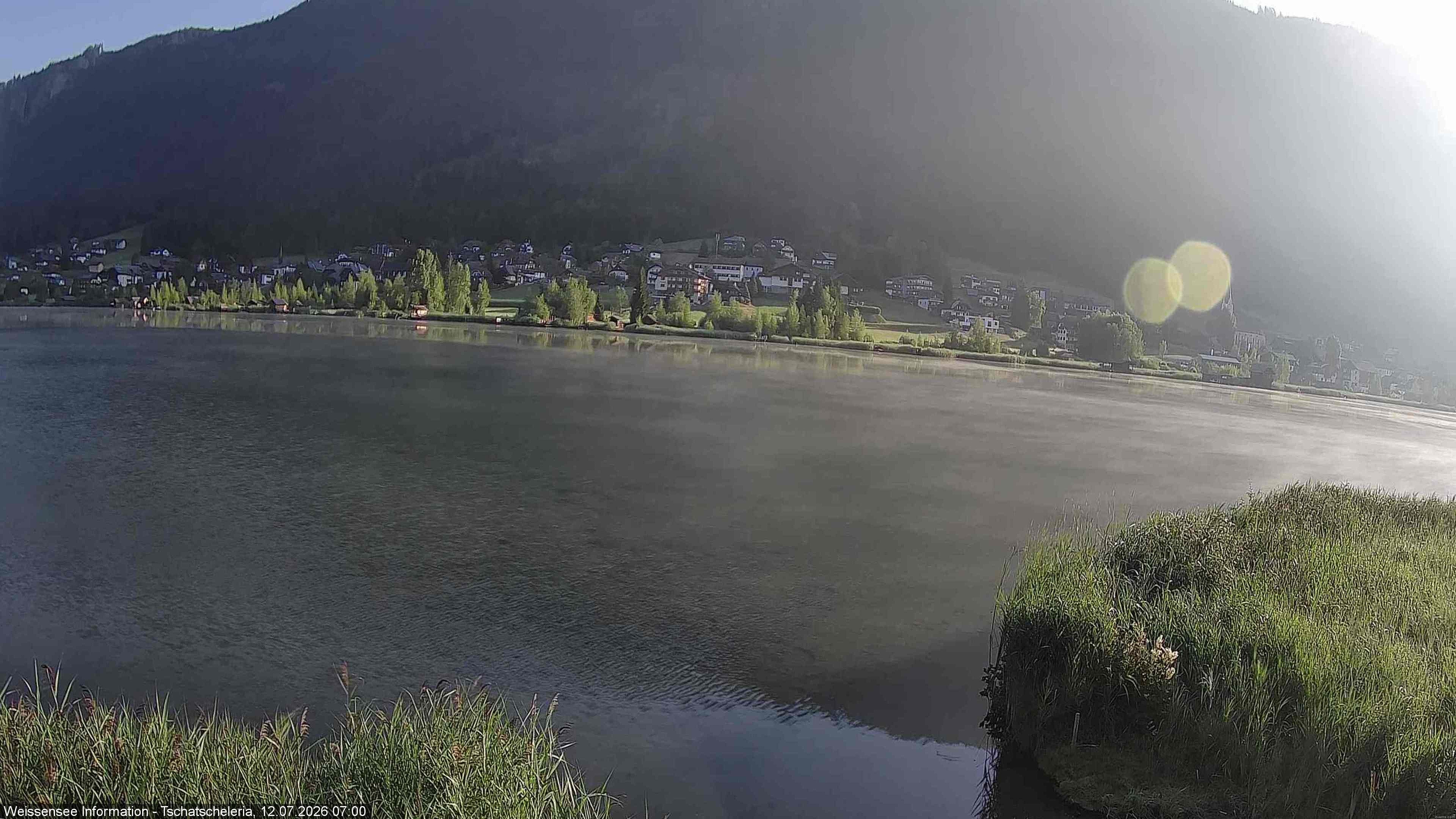 Archived image Webcam Weissensee - View Tschatscheleria