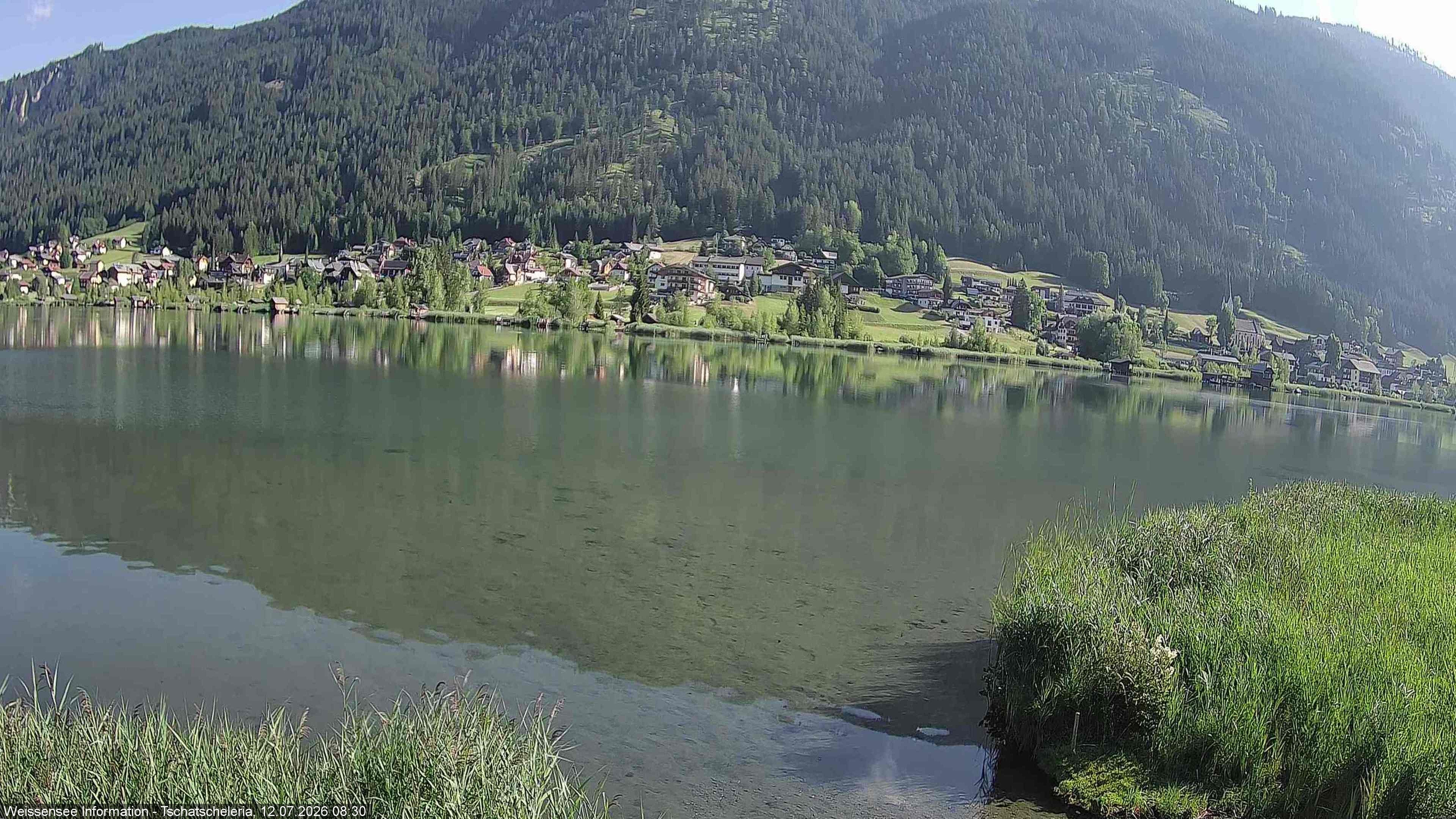 Archived image Webcam Weissensee - View Tschatscheleria