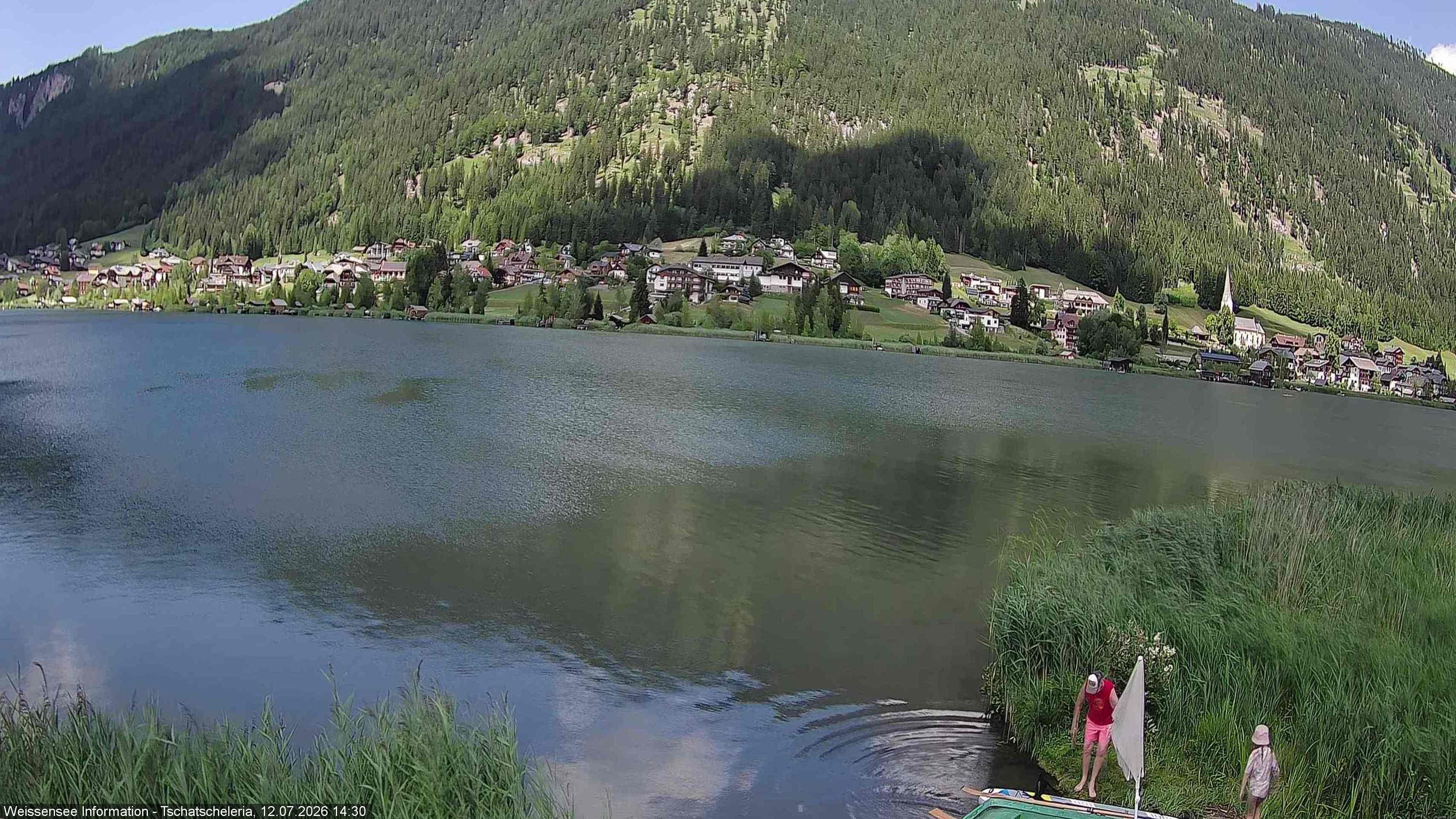 Archived image Webcam Weissensee - View Tschatscheleria