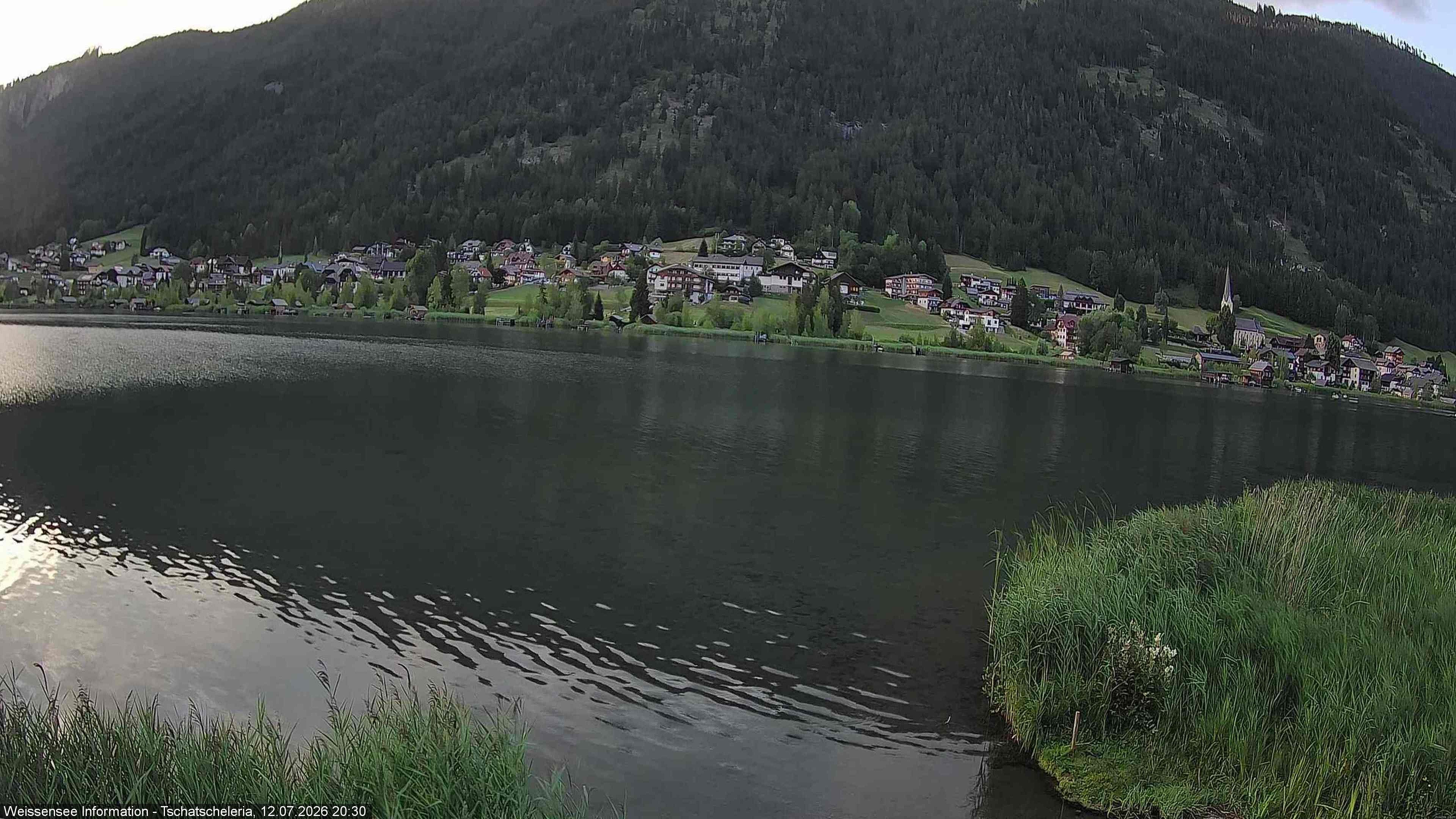 Archived image Webcam Weissensee - View Tschatscheleria