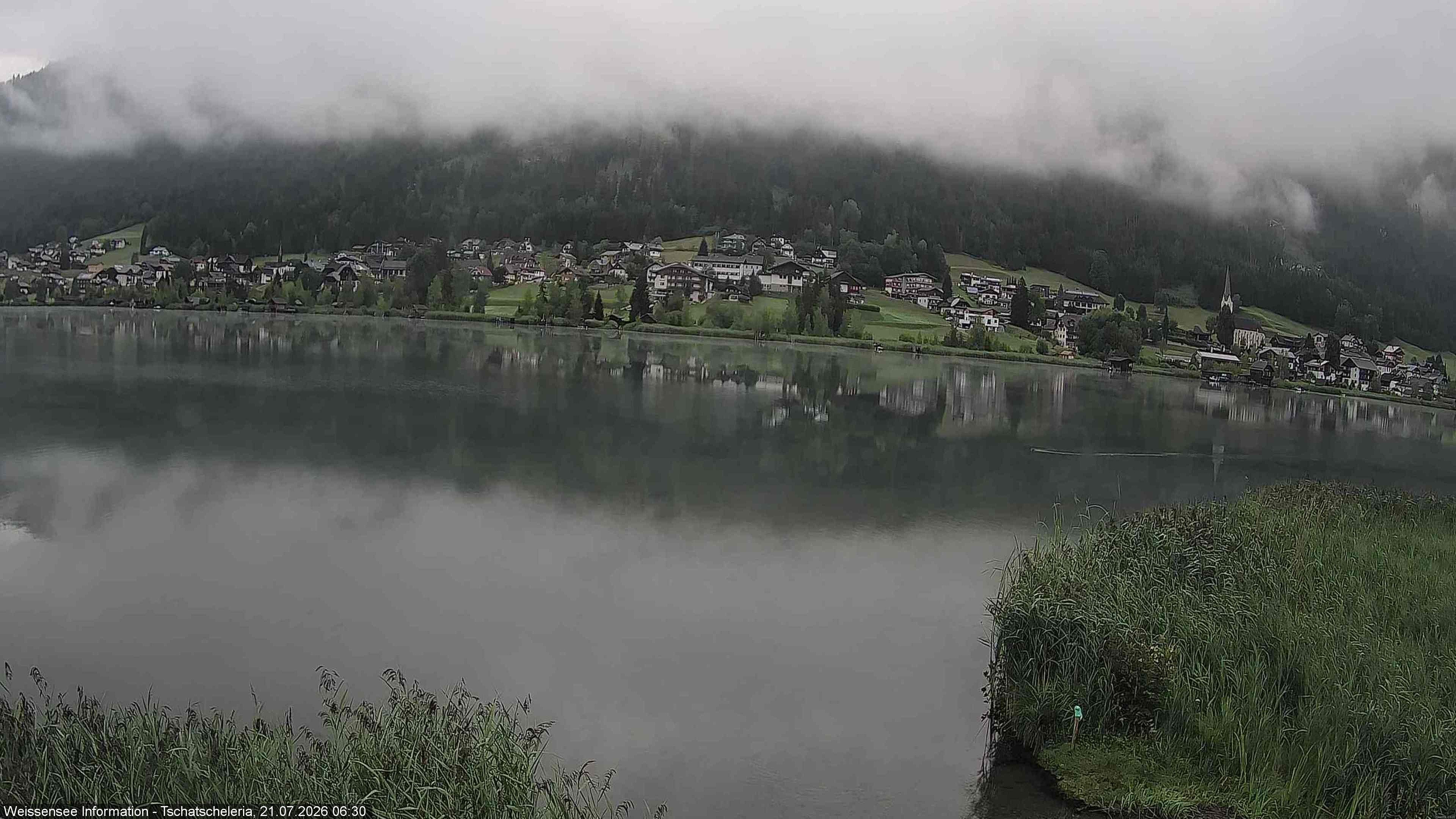 Archived image Webcam Weissensee - View Tschatscheleria
