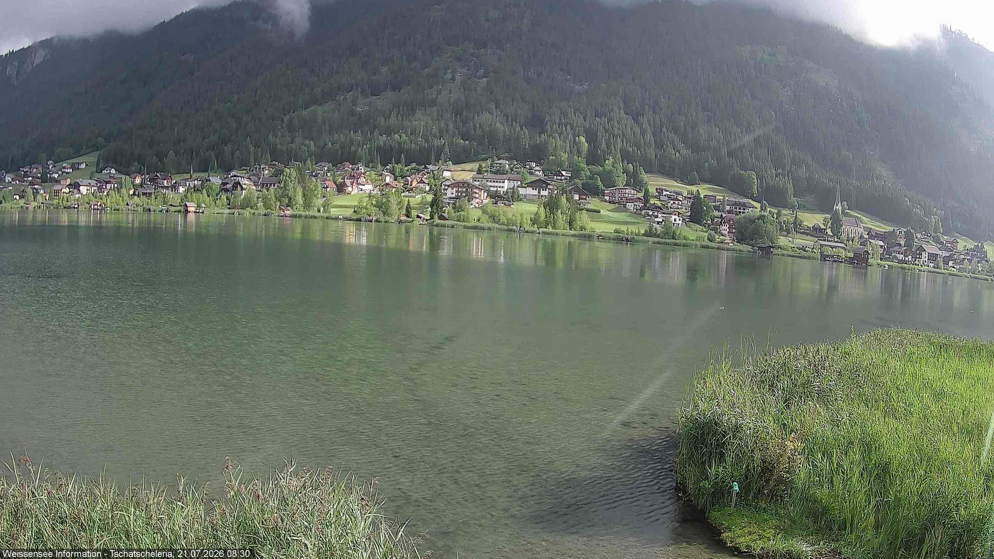 Archived image Webcam Weissensee - View Tschatscheleria