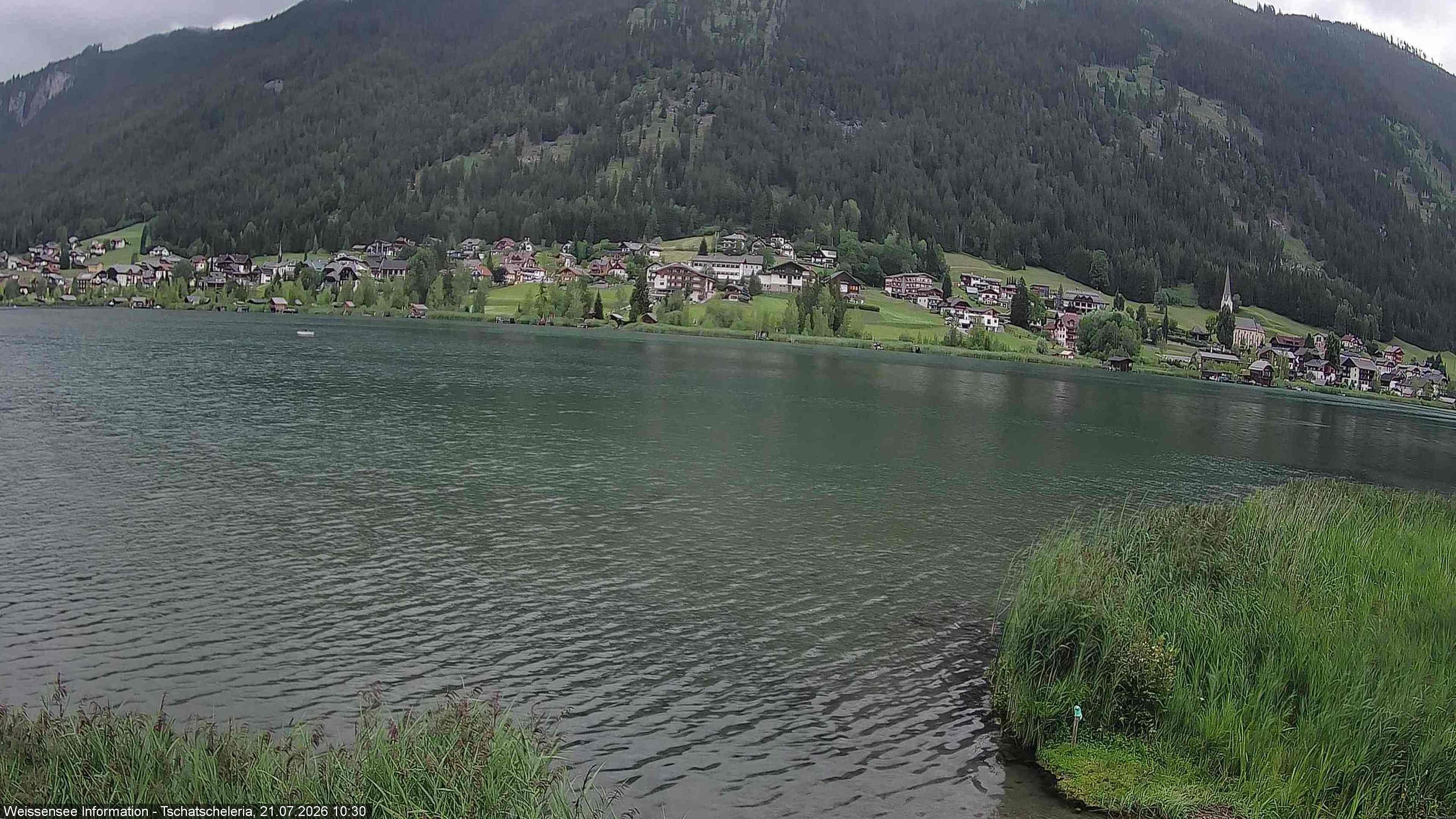 Archived image Webcam Weissensee - View Tschatscheleria