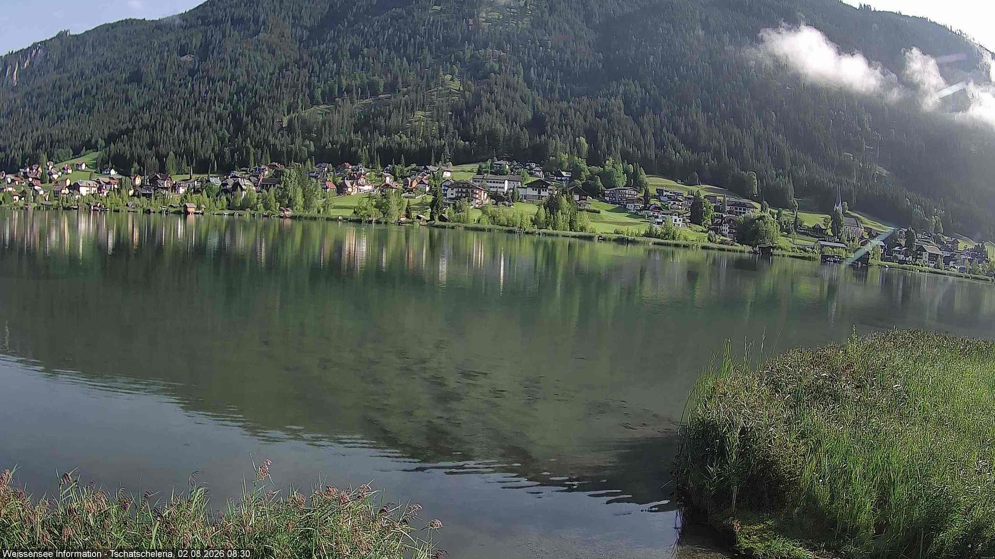 Archived image Webcam Weissensee - View Tschatscheleria