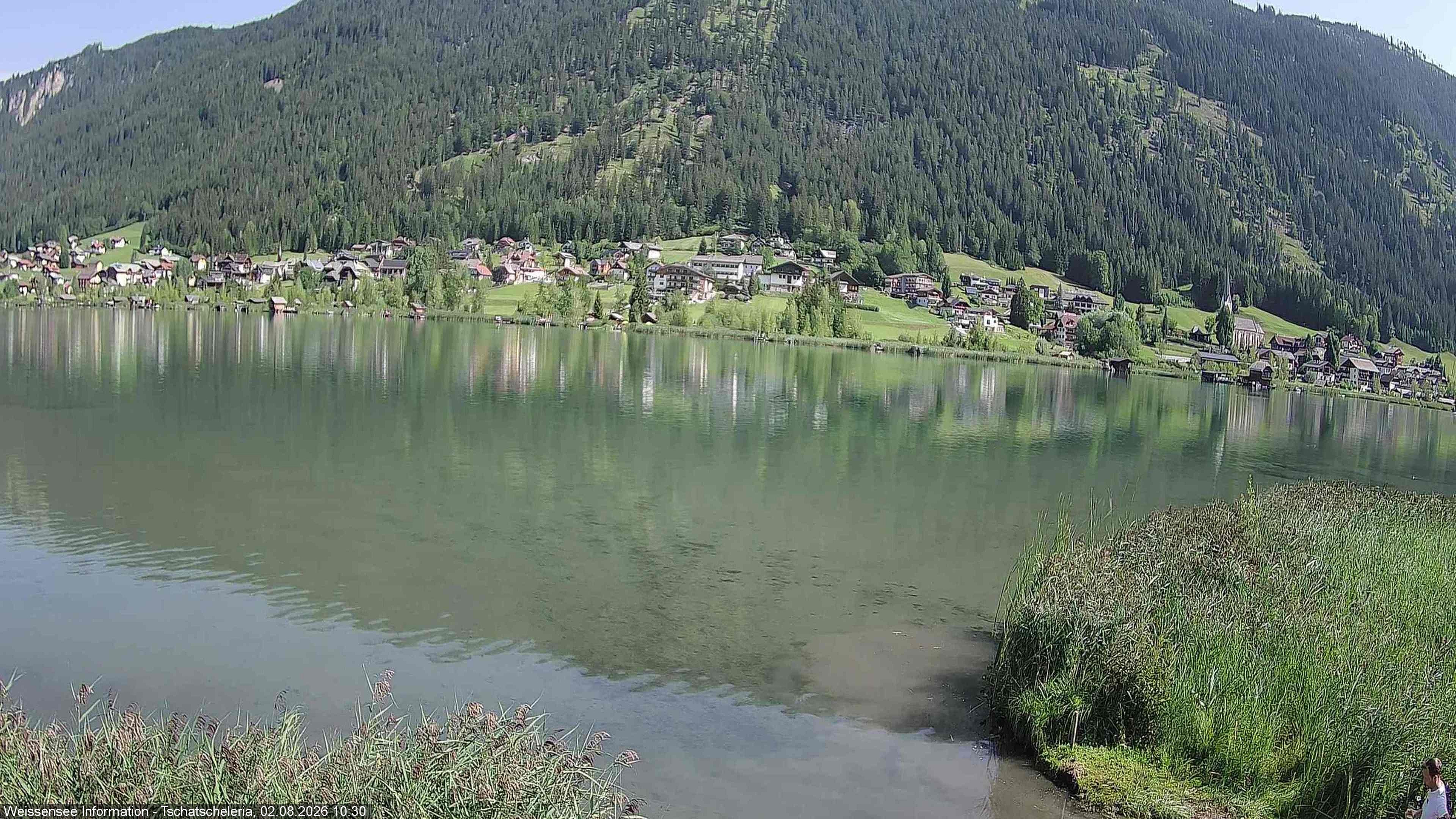 Archived image Webcam Weissensee - View Tschatscheleria