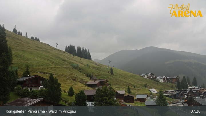 Archiv Foto Webcam Königsleiten: Panorama Ort