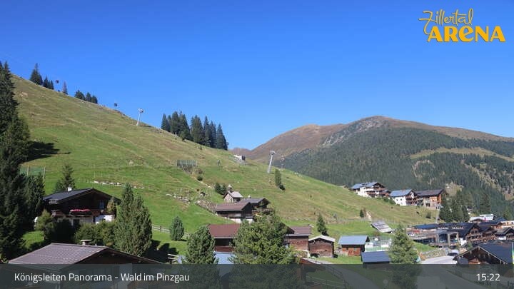 Archiv Foto Webcam Königsleiten: Panorama Ort