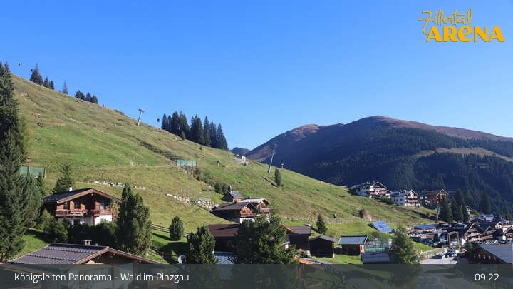 Archiv Foto Webcam Königsleiten: Panorama Ort