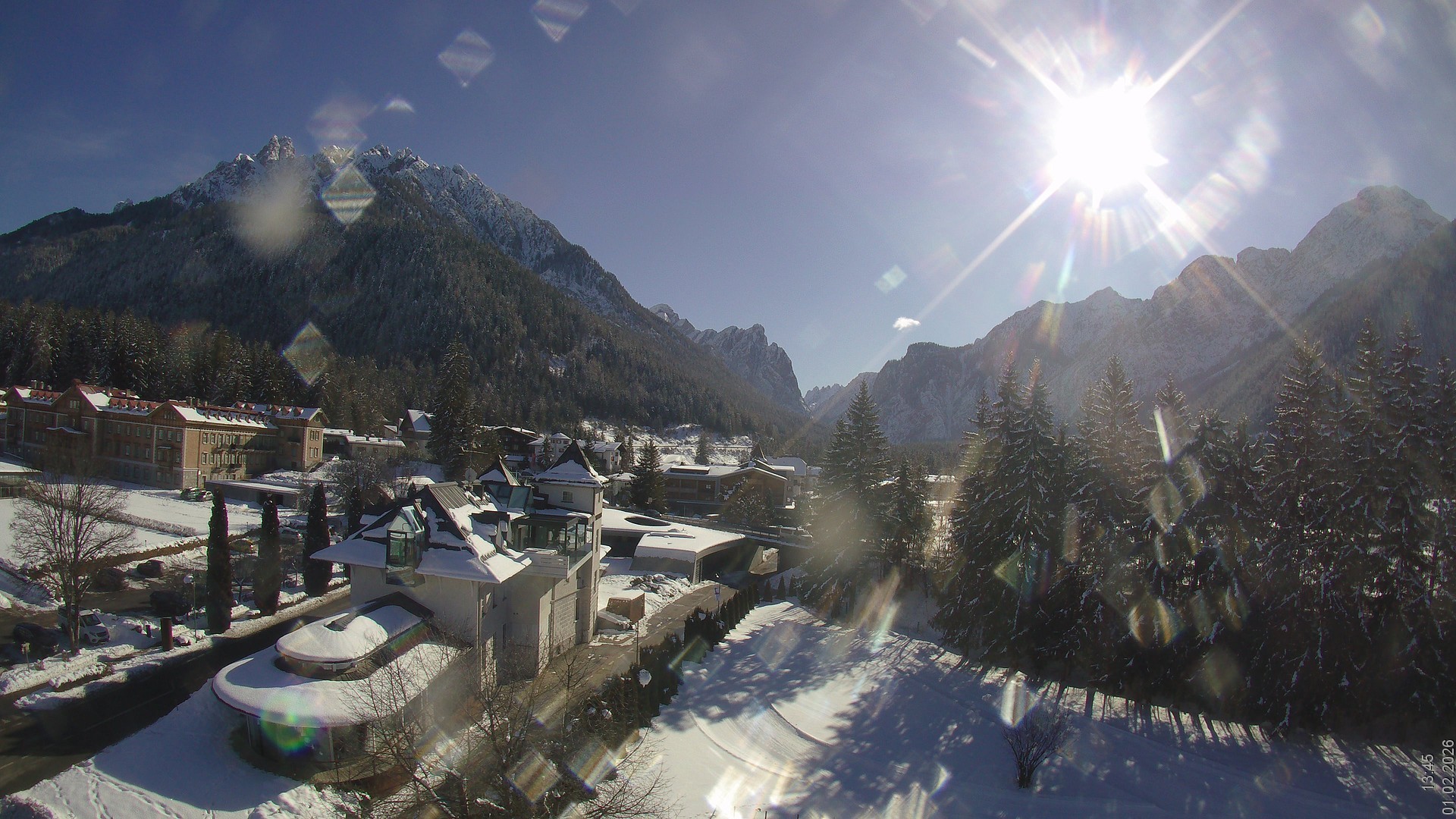 Archiv Foto Webcam Apparthotel Germania – Blick auf das Höhlensteintal