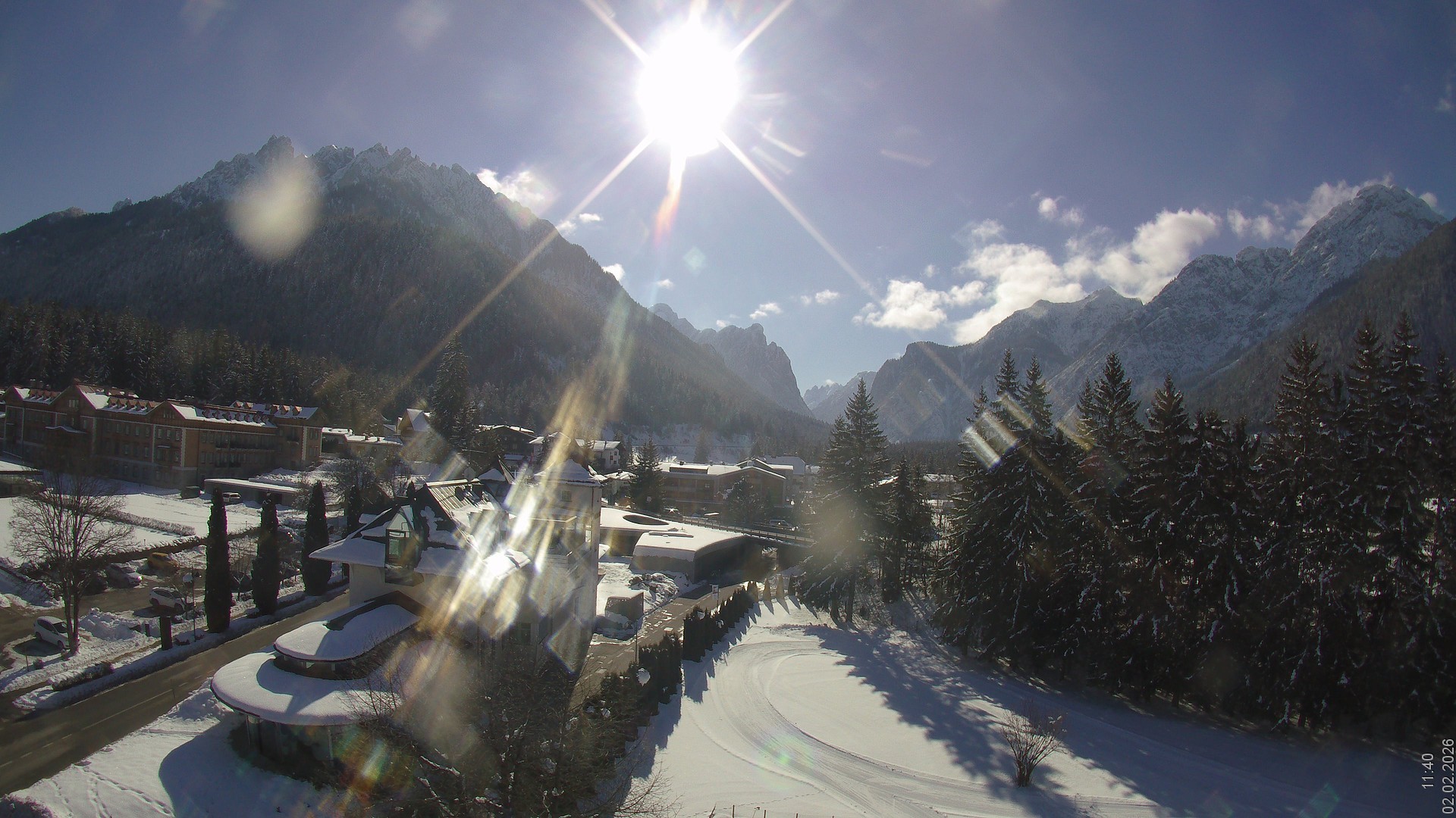 Archived image Webcam Apparthotel Germania - Höhlenstein Valley